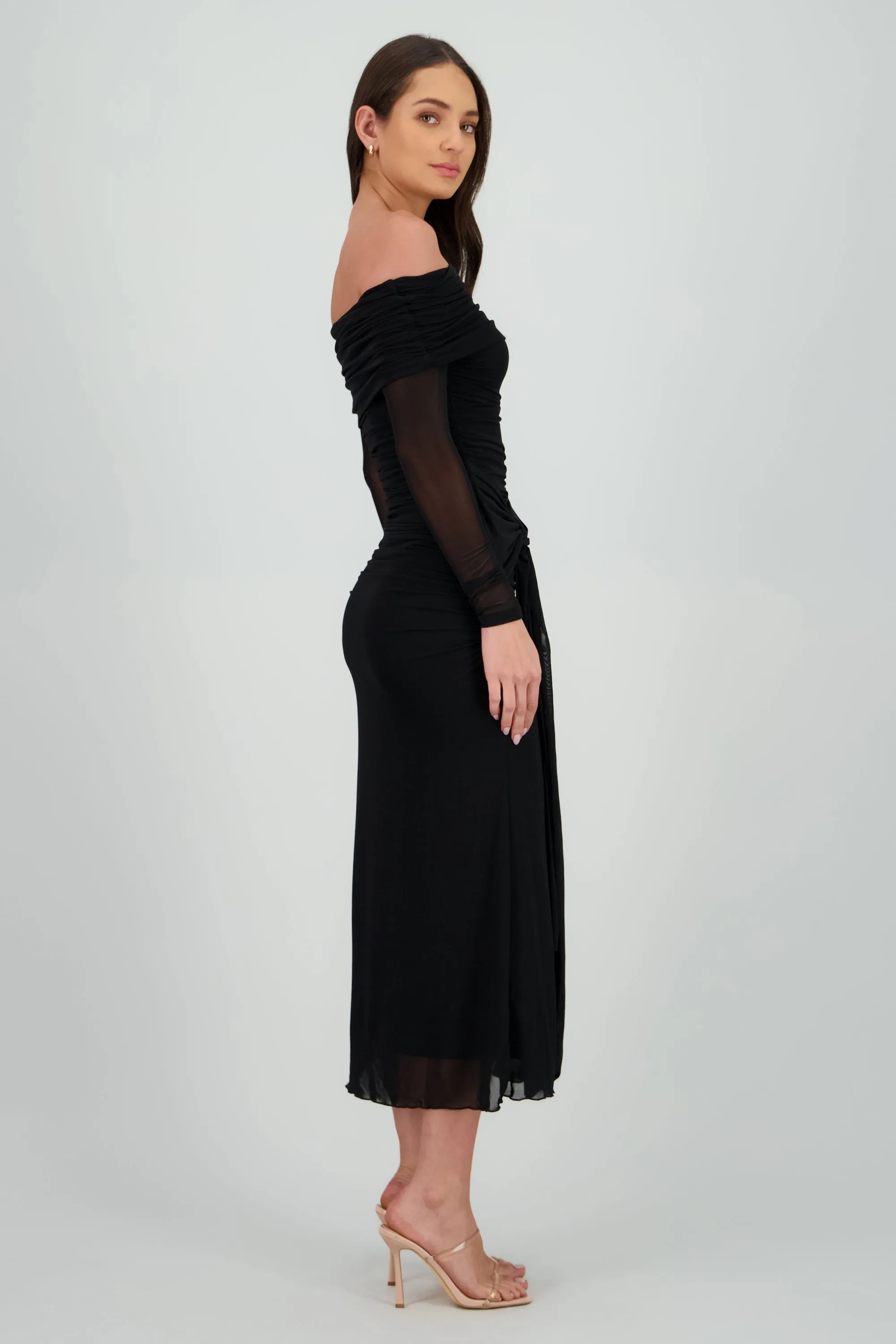 Vestido maxi de mesh con nudo sold by Shasa product image thumbnail 3