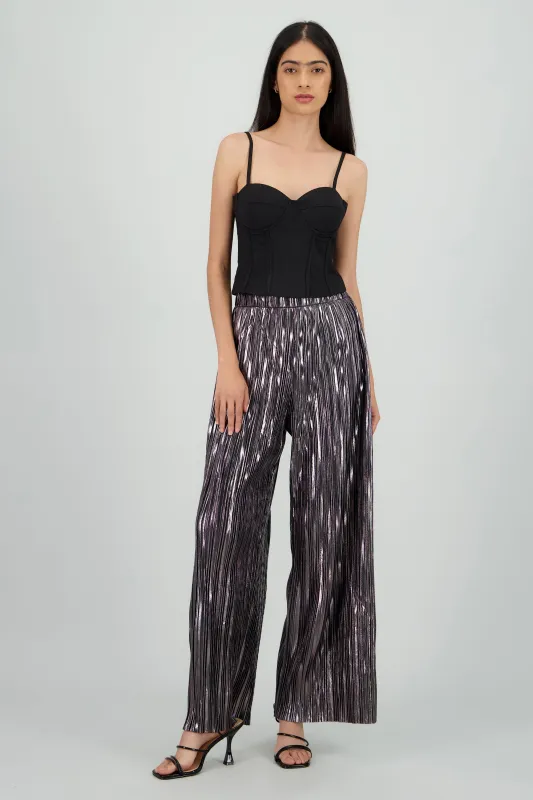 Pantalon amplio lentejuelas sold by Shasa