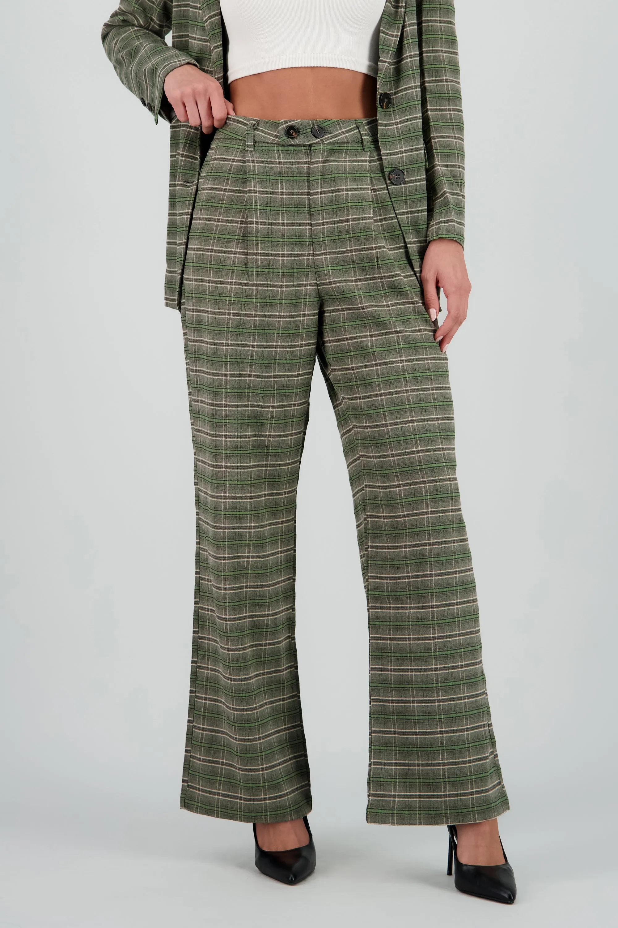 Pantalon recto cuadros sold by Shasa product image thumbnail 2