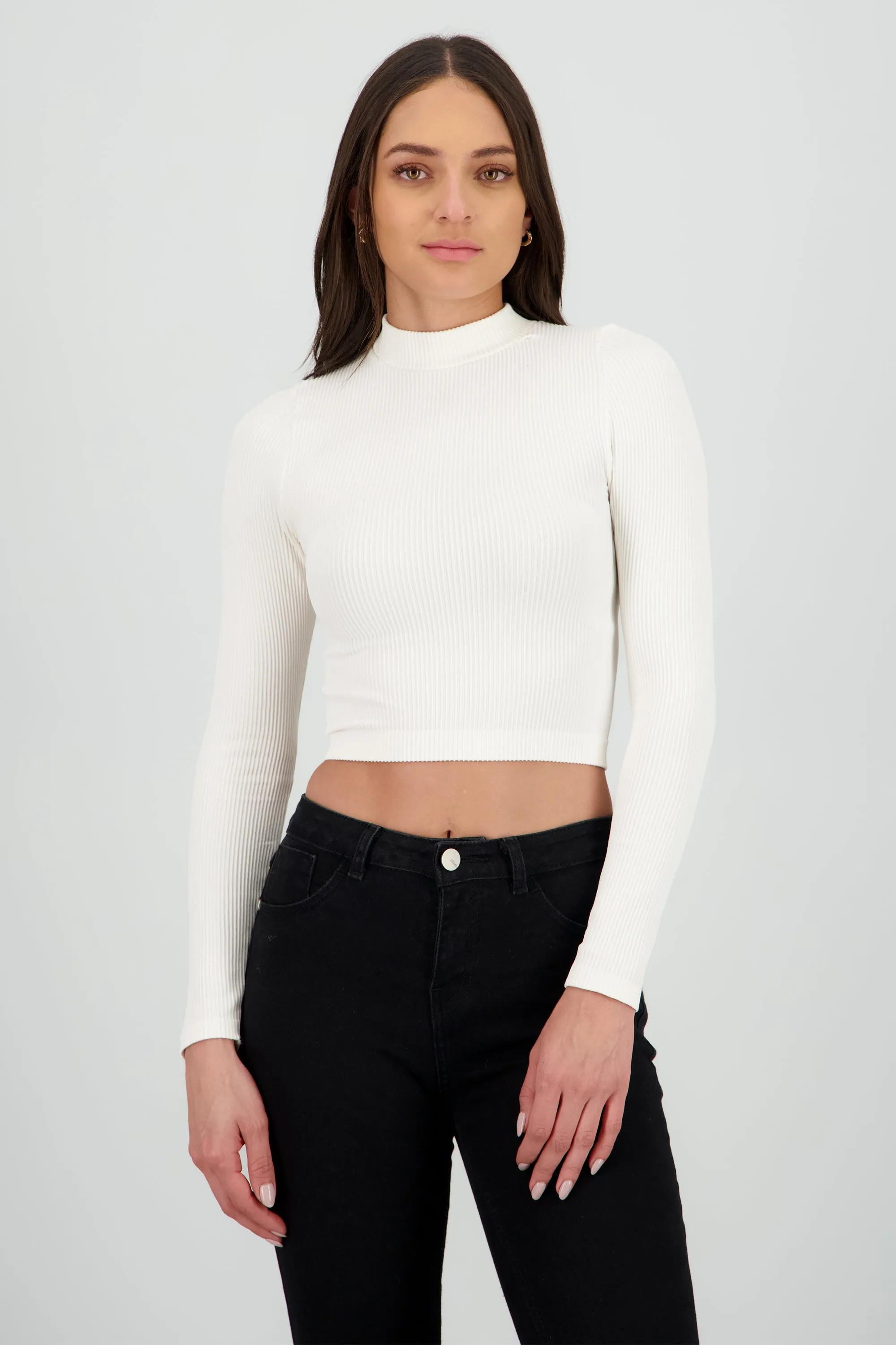 Top manga larga detalle seamless sold by Shasa