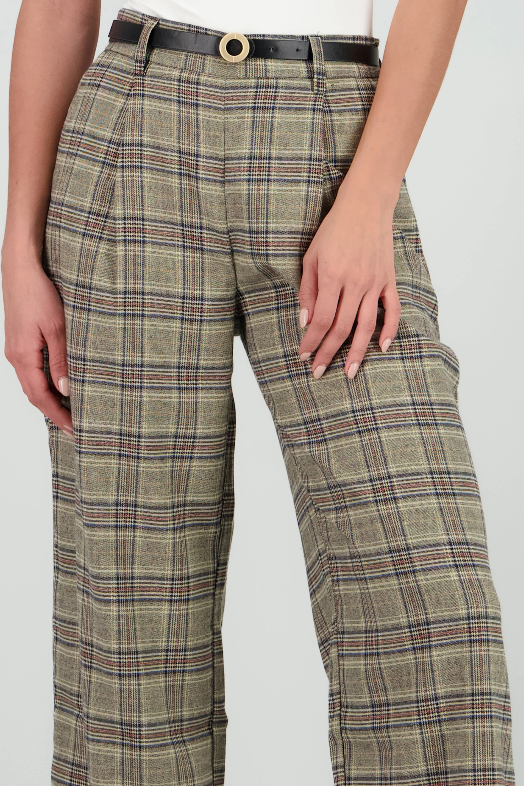 Pantalon recto cuadros detalle pinzas sold by Shasa product image thumbnail 5