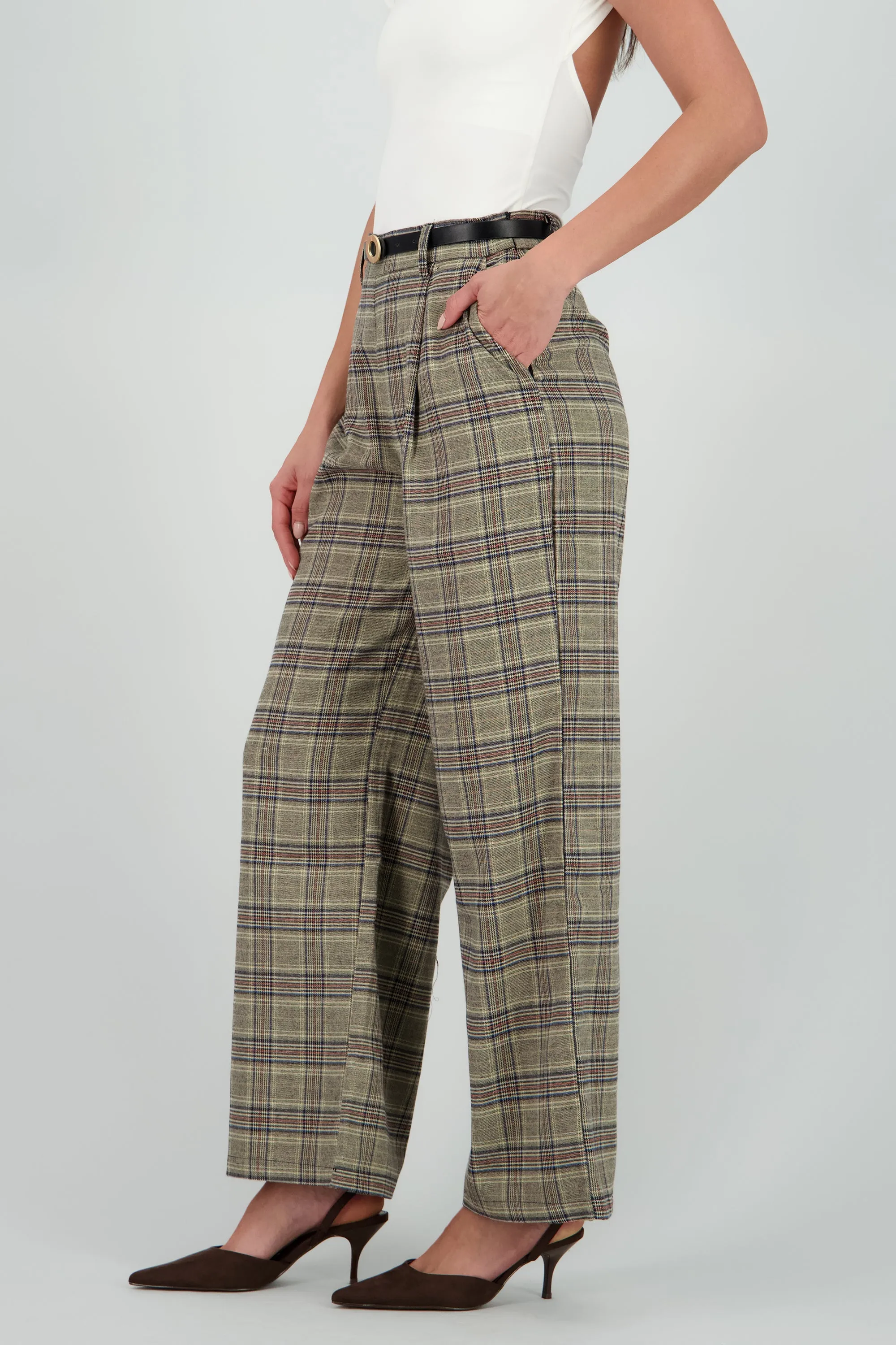 Pantalon recto cuadros detalle pinzas sold by Shasa product image thumbnail 3