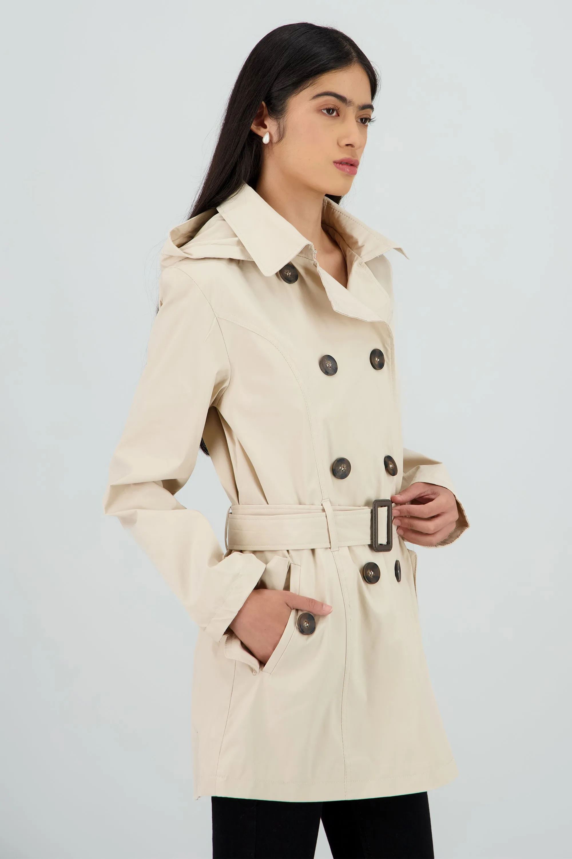 Gabardina cruzada con bolsas sold by Shasa product image thumbnail 3