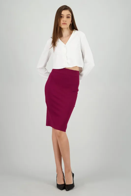 Falda lapiz midi sold by Shasa