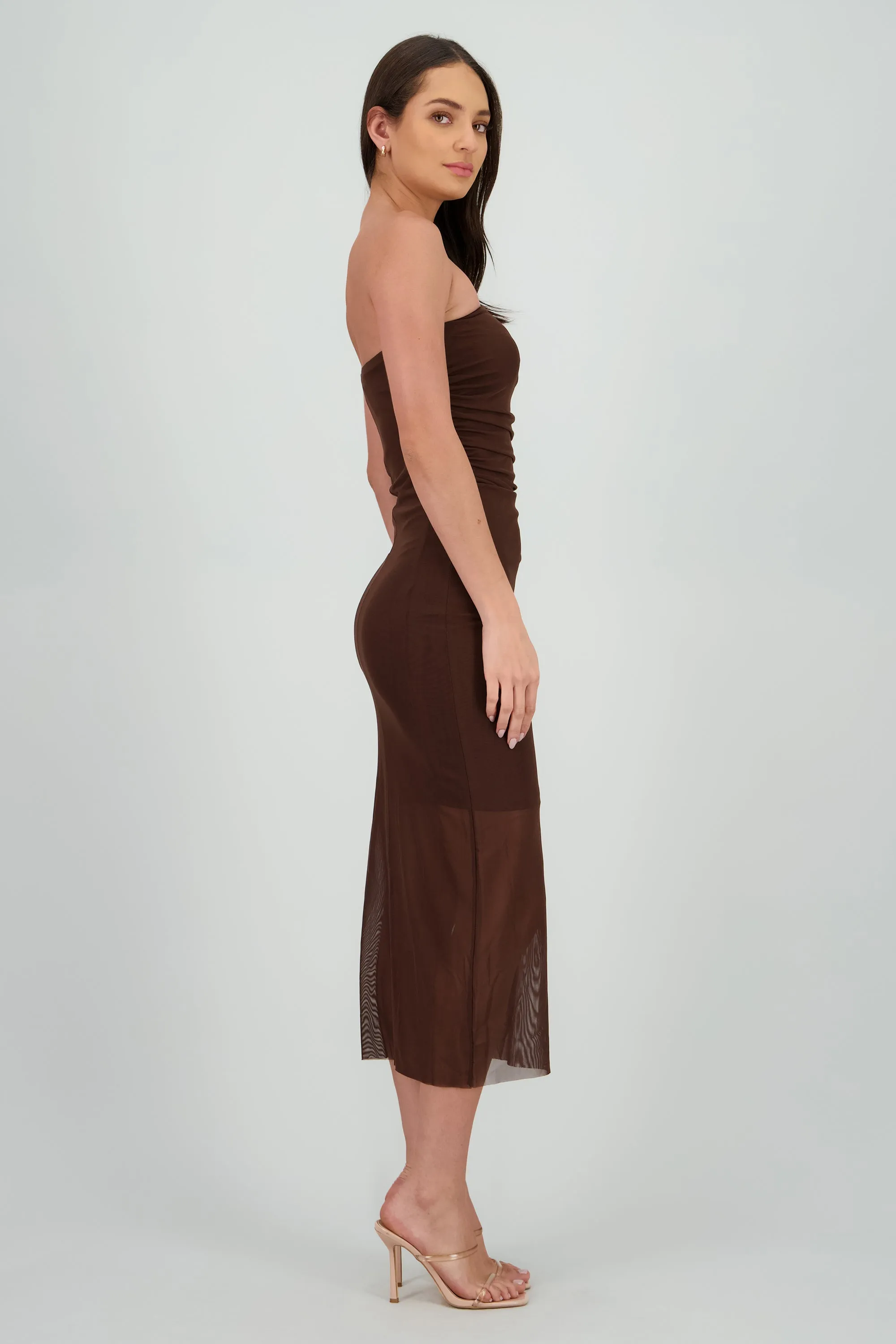 Vestido strapless liso sold by Shasa product image thumbnail 3