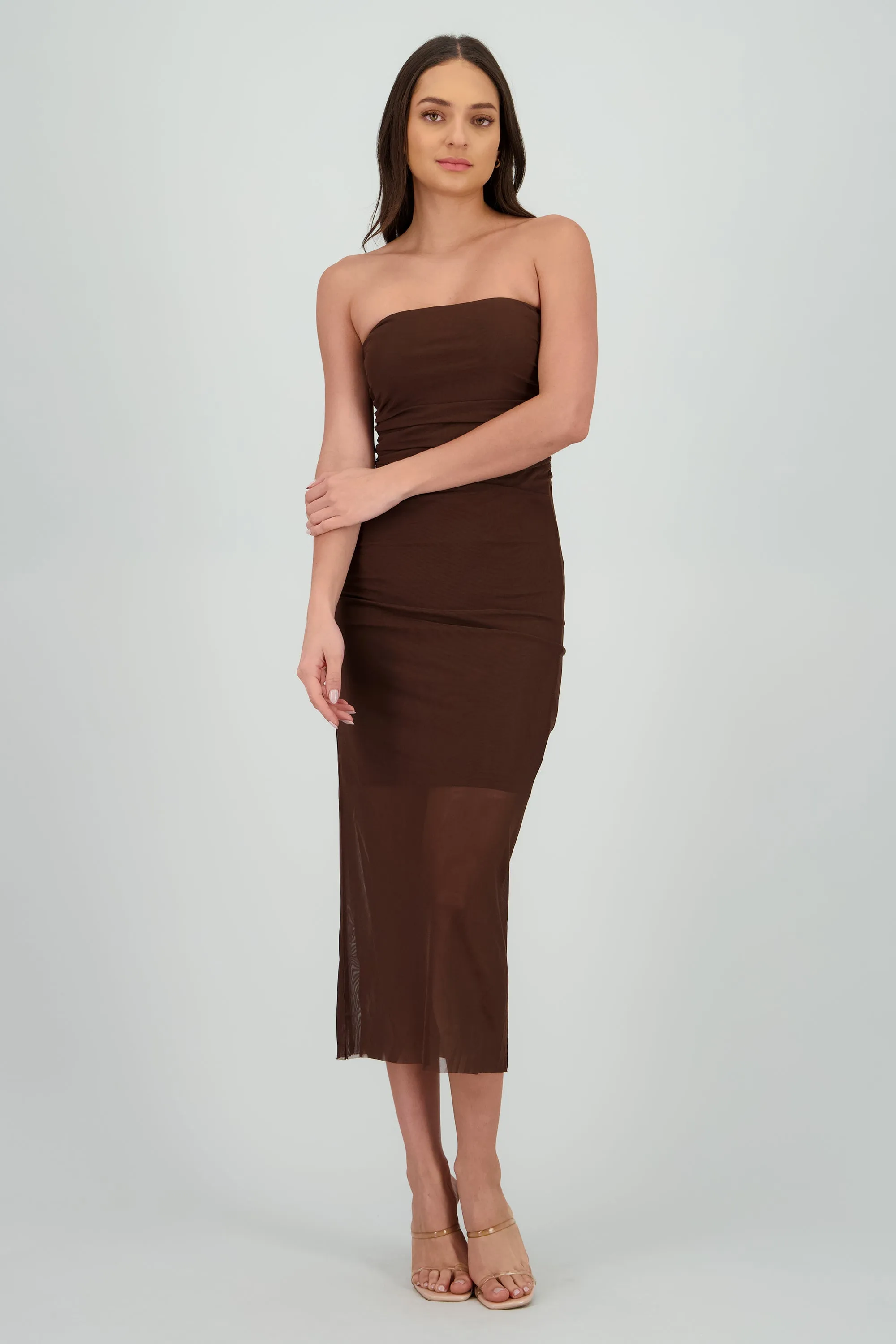 Vestido strapless liso sold by Shasa product image thumbnail 2
