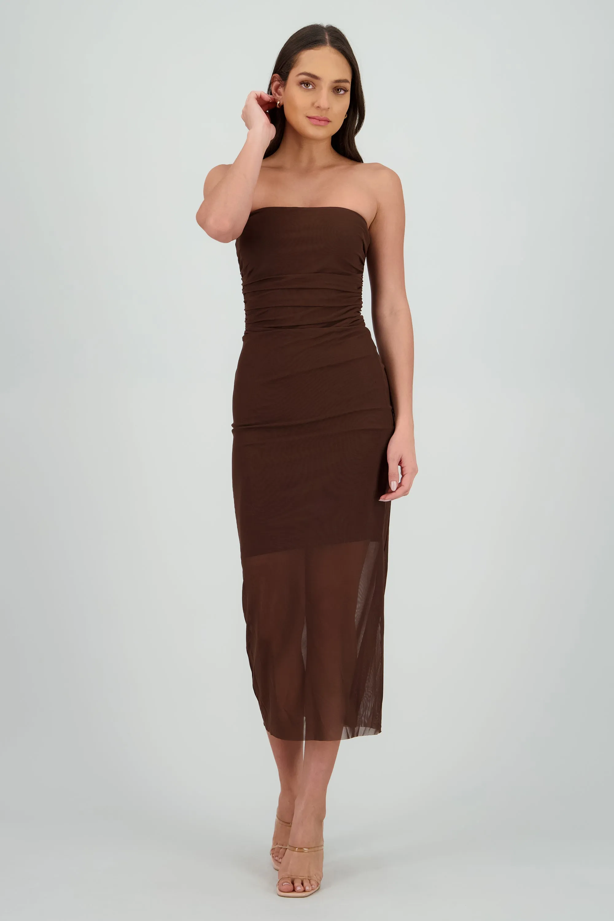 Vestido strapless liso sold by Shasa