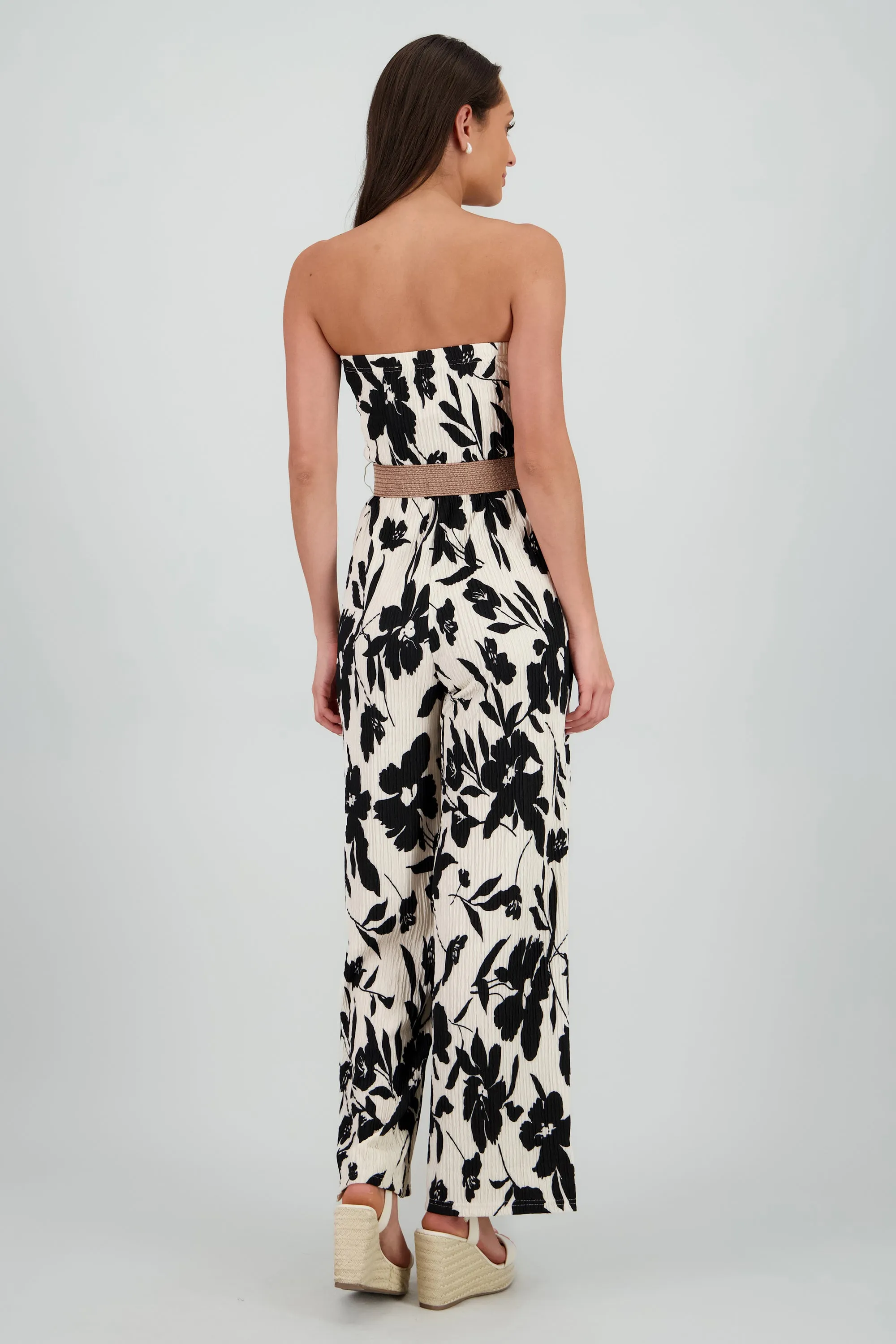 Jumpsuit bandeau flores con cinturon sold by Shasa product image thumbnail 4