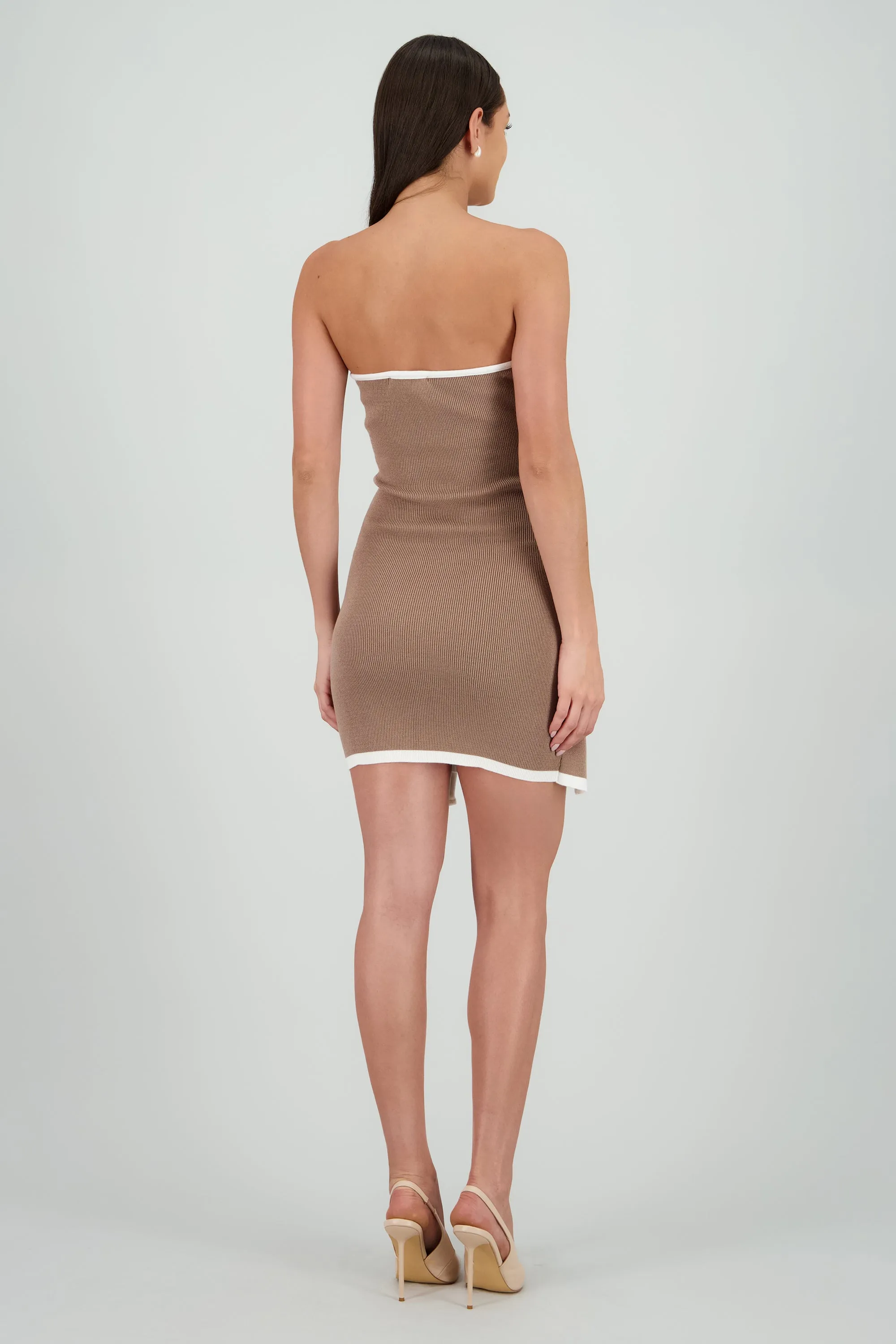 Vestido strapless detalle contraste lazo sold by Shasa product image thumbnail 4