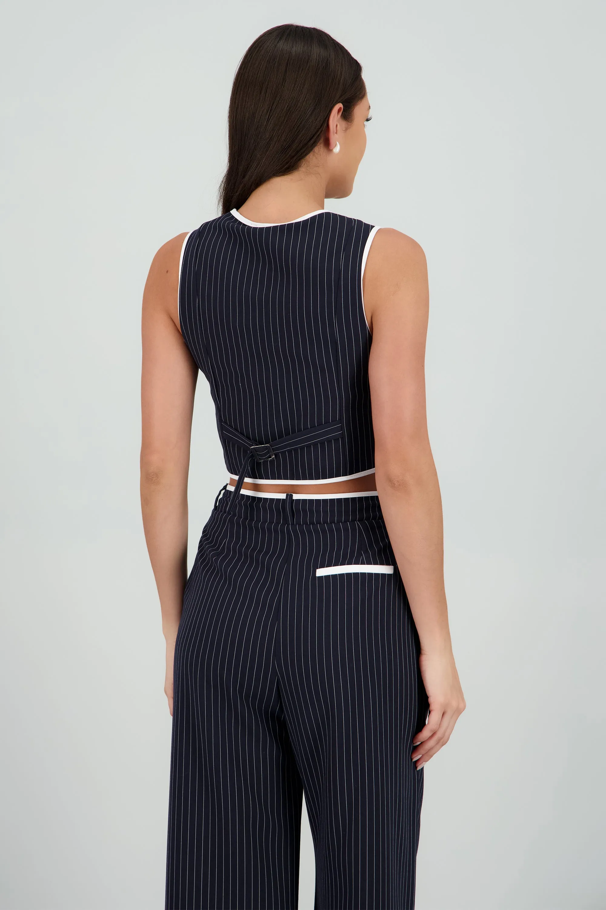 Chaleco cruzado rayas con contraste sold by Shasa product image thumbnail 4