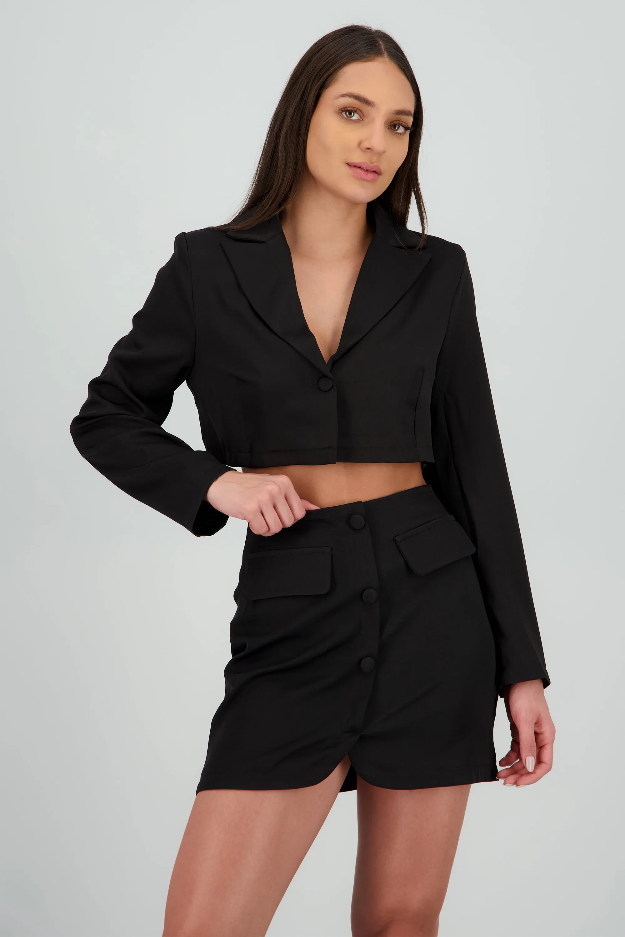 Saco crop manga larga solapa sold by Shasa product image thumbnail 2