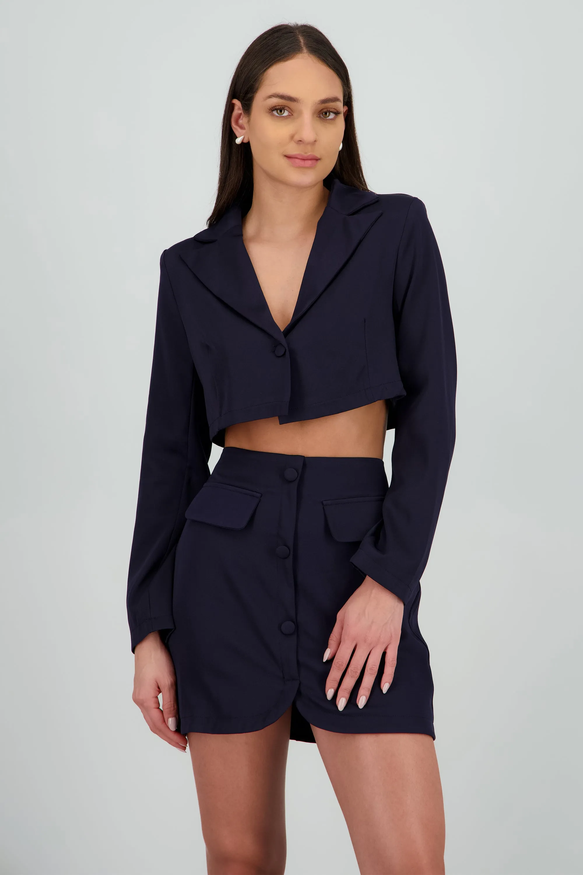 Saco crop manga larga solapa sold by Shasa product image thumbnail 2