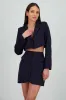 Saco crop manga larga solapa sold by Shasa