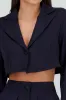 Saco crop manga larga solapa sold by Shasa