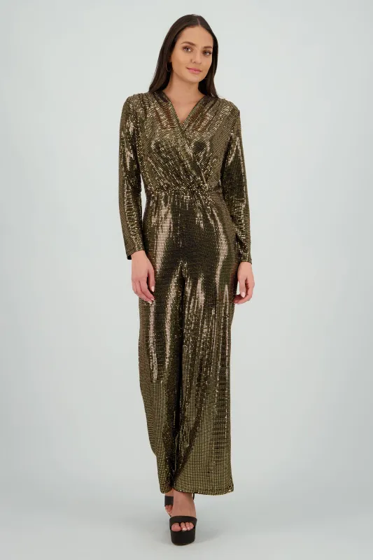 Jumpsuit manga larga con brillos sold by Shasa