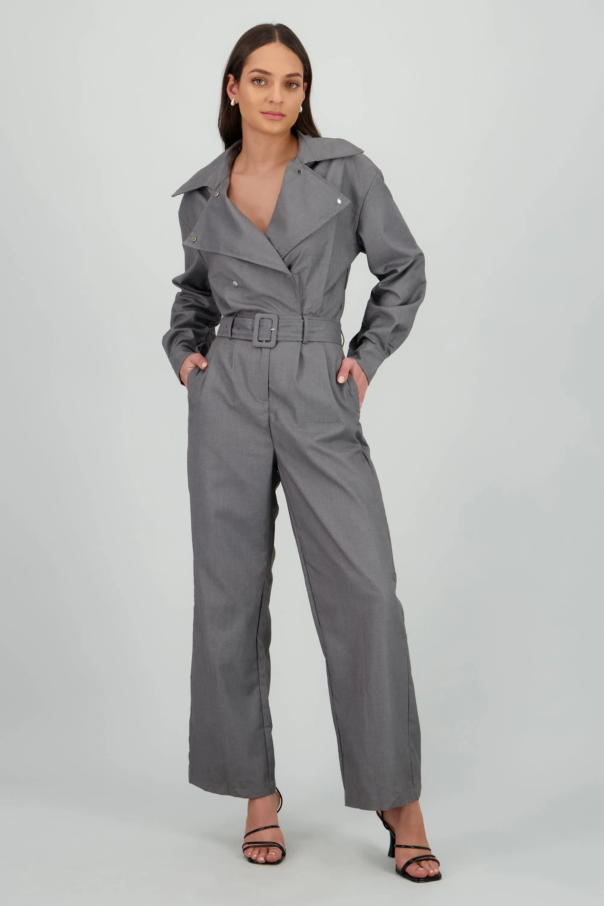 Jumpsuit manga larga cuello biker sold by Shasa