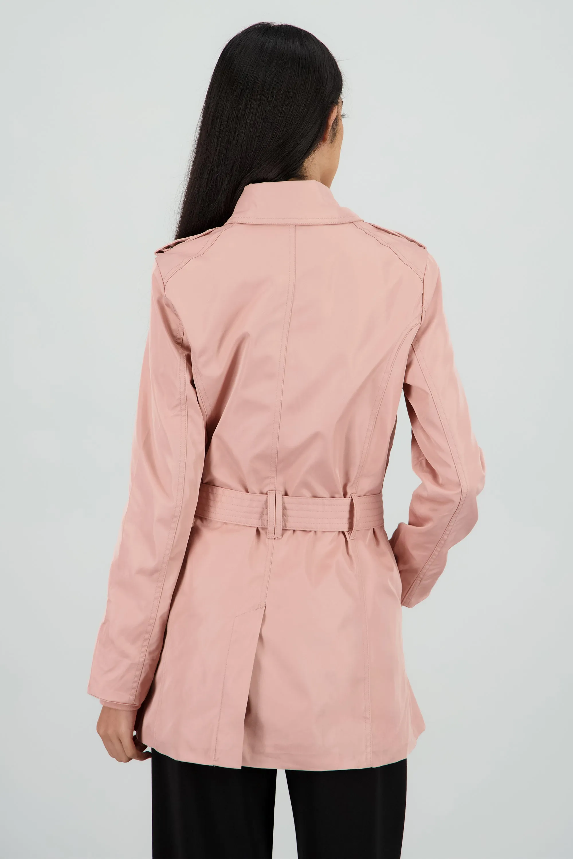 Gabardina lisa detalle cinturon sold by Shasa product image thumbnail 4