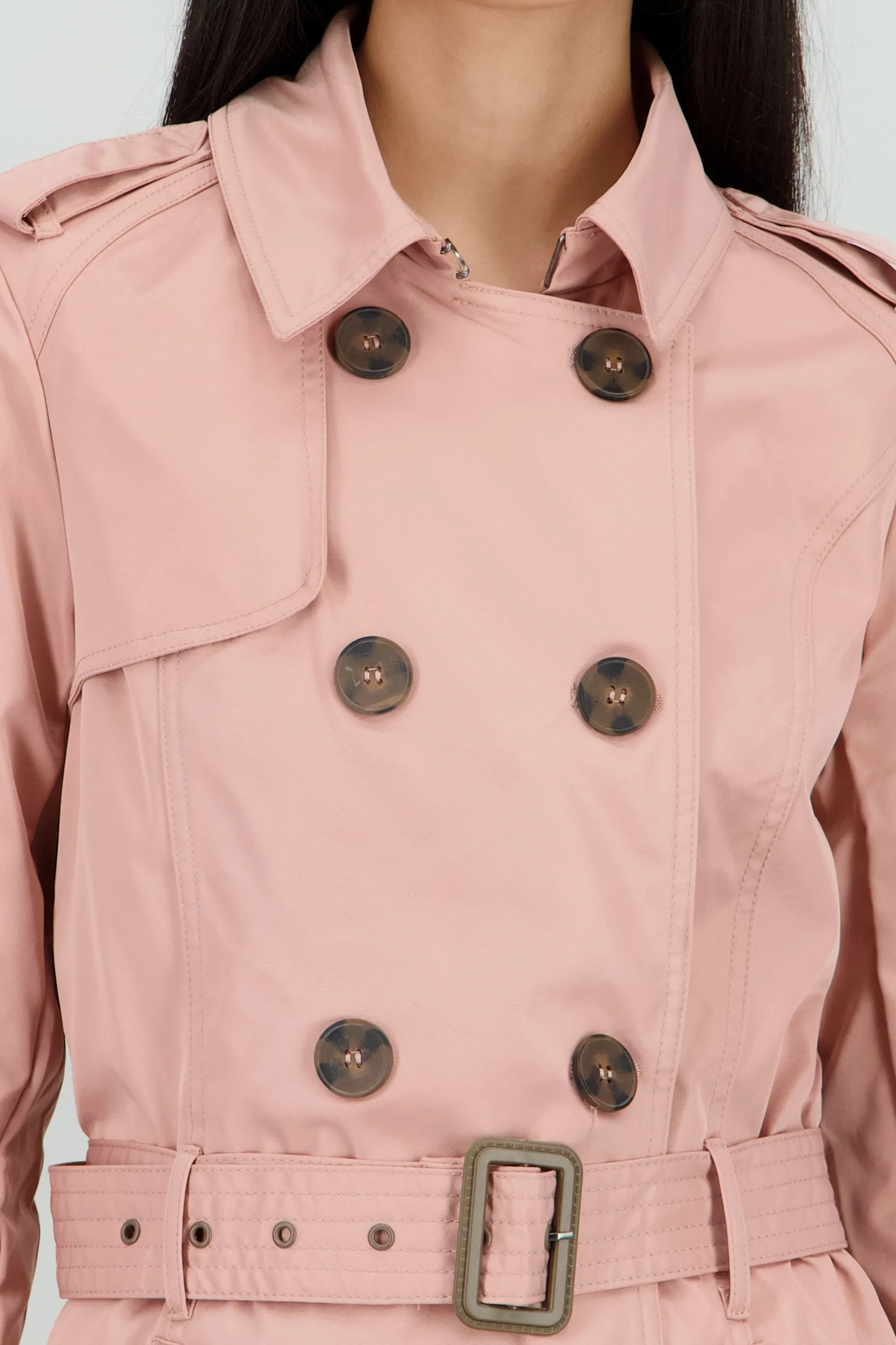 Gabardina lisa detalle cinturon sold by Shasa product image thumbnail 5