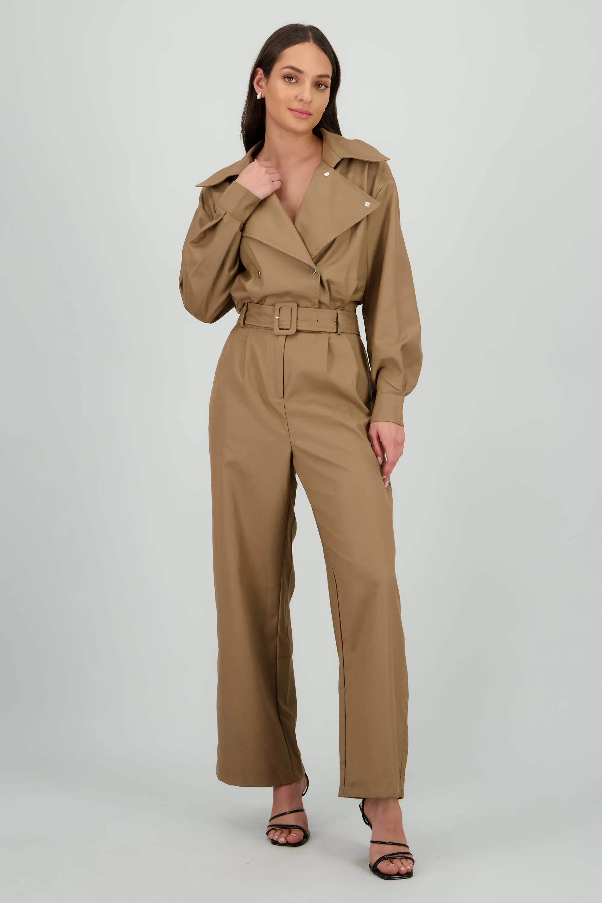 Jumpsuit manga larga cuello biker sold by Shasa