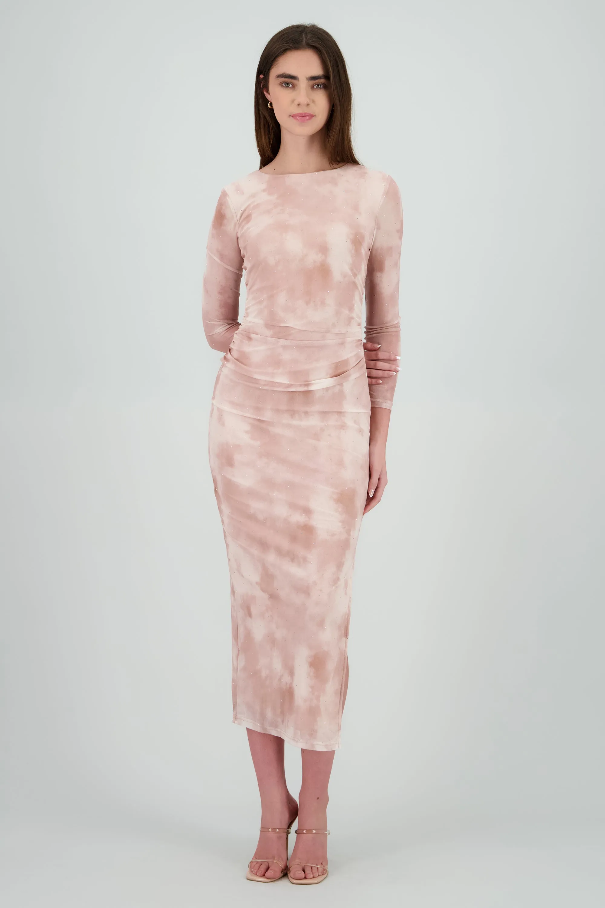 Vestido maxi estampado de brillos manga larga sold by Shasa product image thumbnail 2