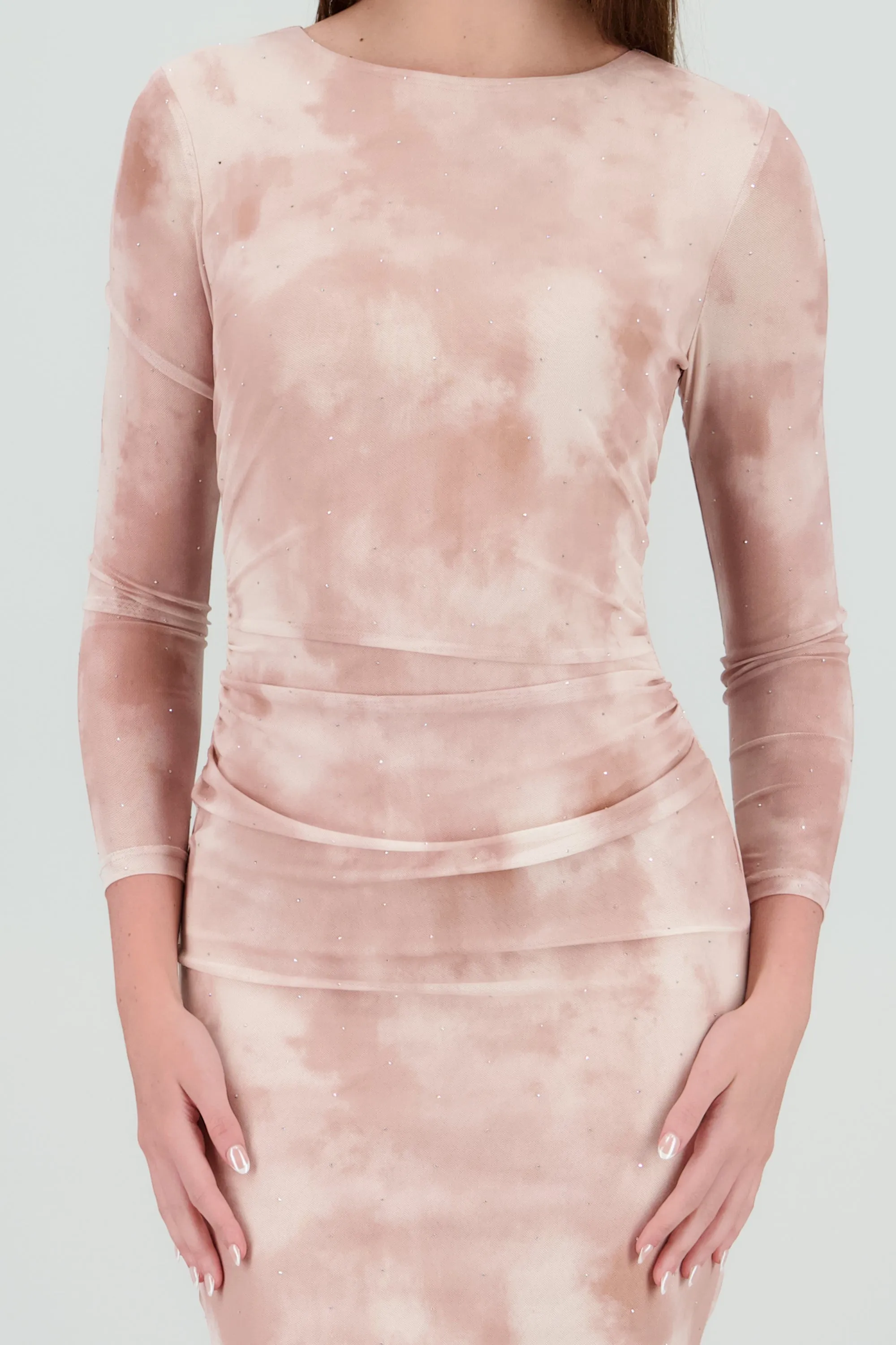 Vestido maxi estampado de brillos manga larga sold by Shasa product image thumbnail 5