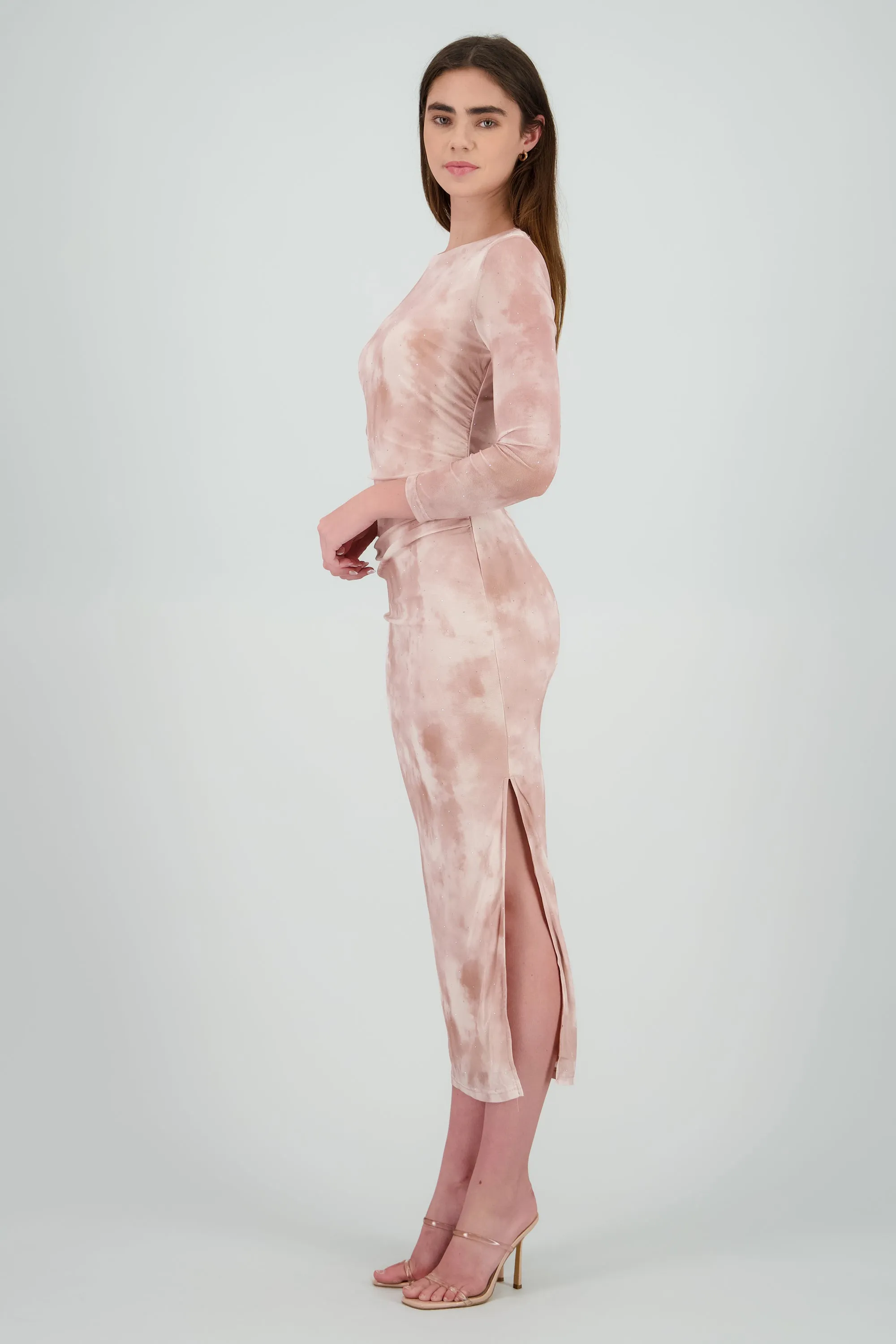 Vestido maxi estampado de brillos manga larga sold by Shasa product image thumbnail 3