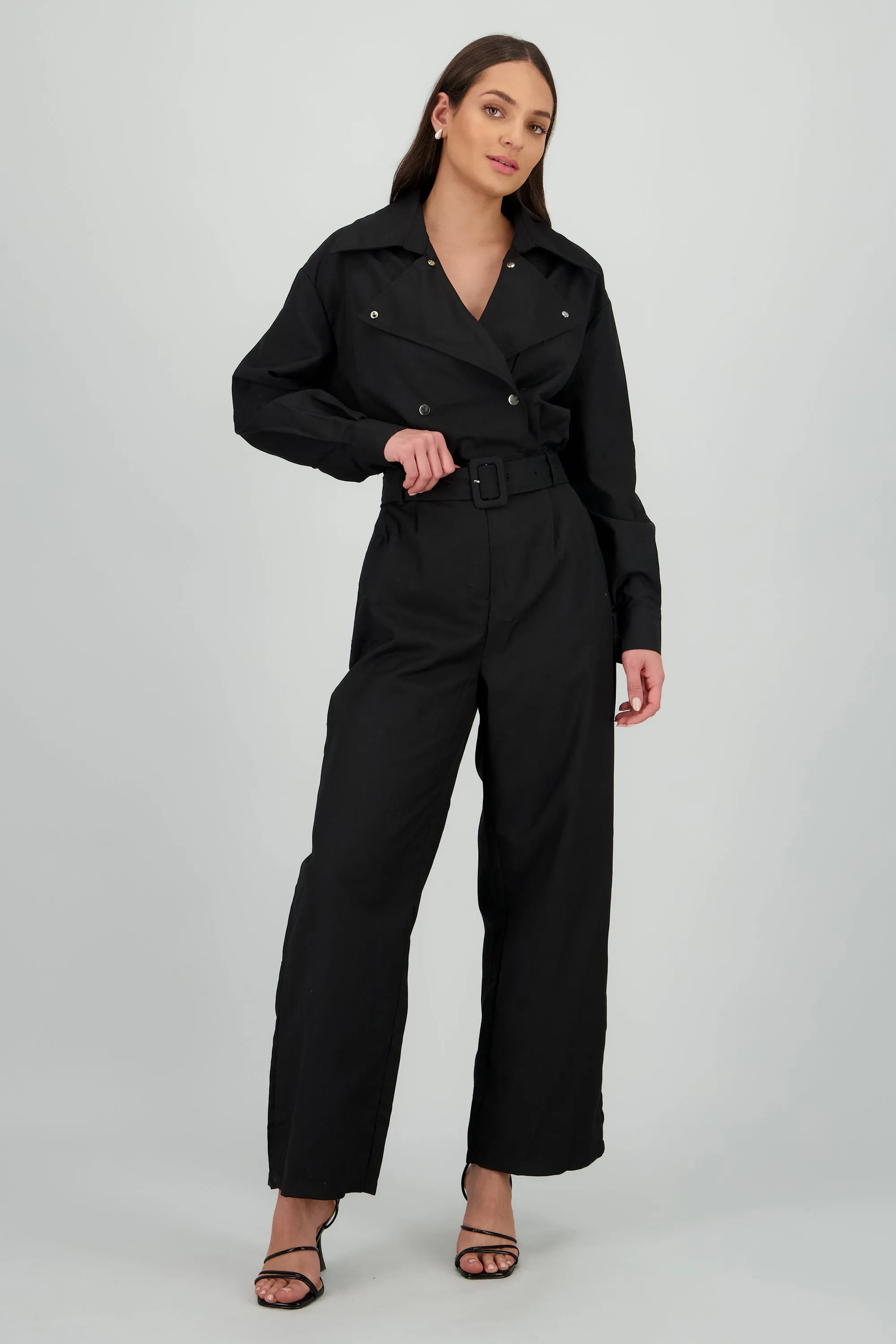 Jumpsuit manga larga cuello biker sold by Shasa