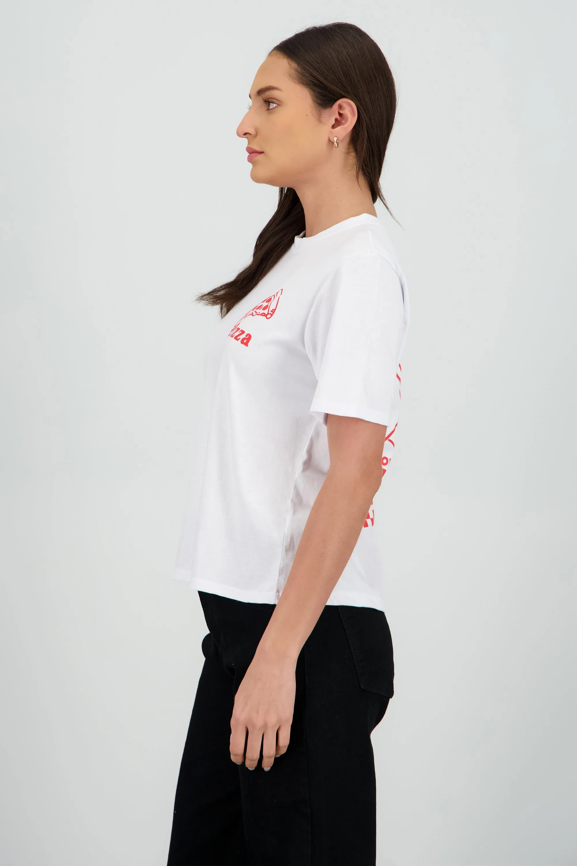 Playera oversized estampado pizza retro sold by Shasa product image thumbnail 3