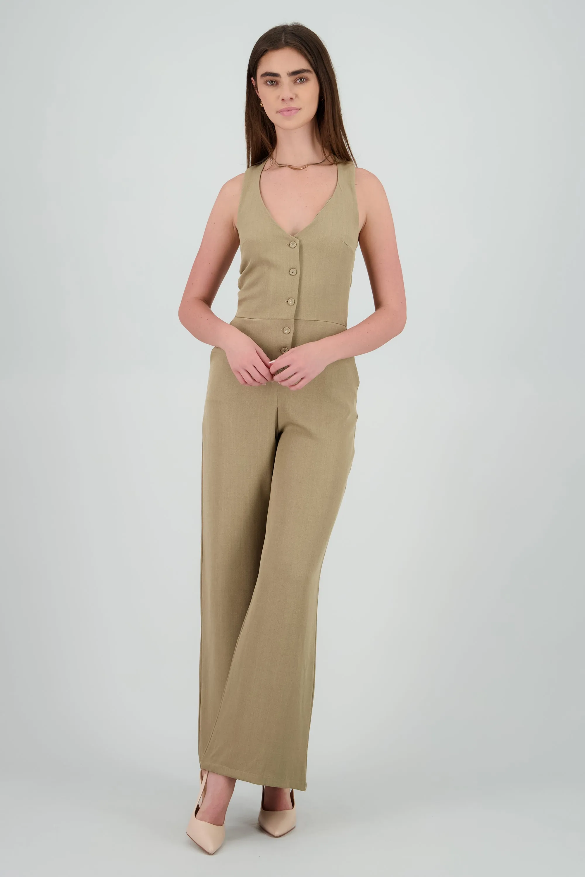 Jumpsuit escote en v detalle botones sold by Shasa product image thumbnail 2