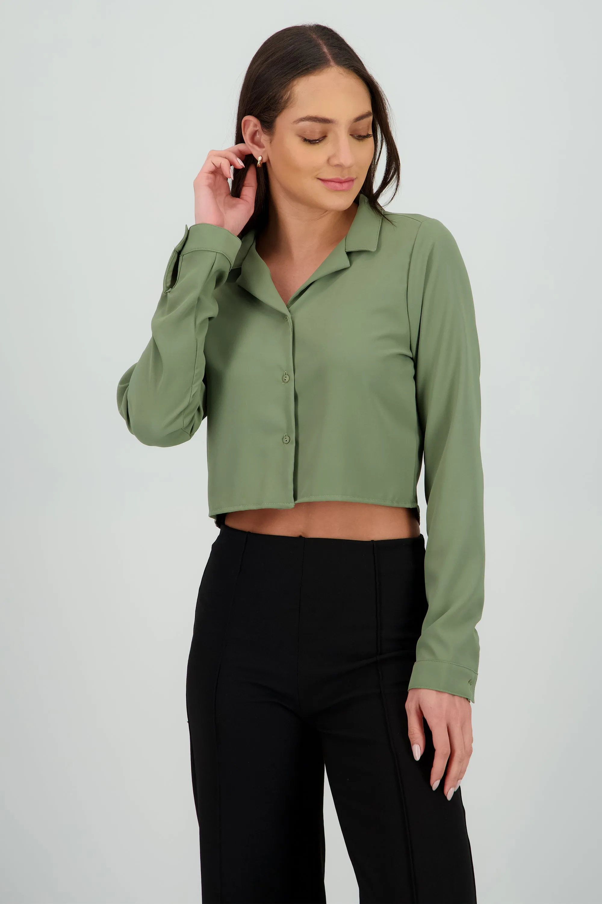 Camisa lisa manga larga sold by Shasa product image thumbnail 2