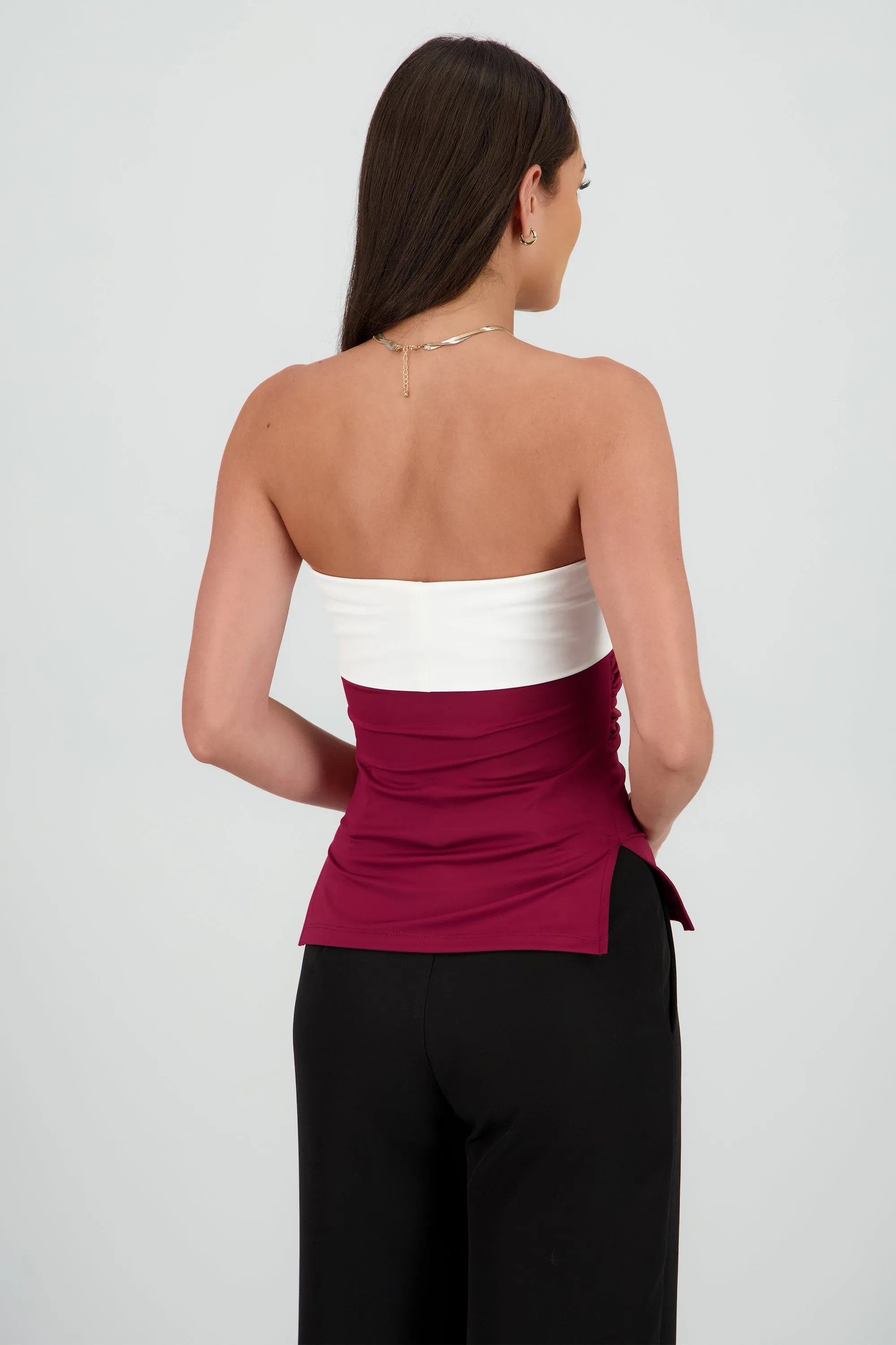 Top tubo doblez contraste Hypsters sold by Shasa product image thumbnail 4