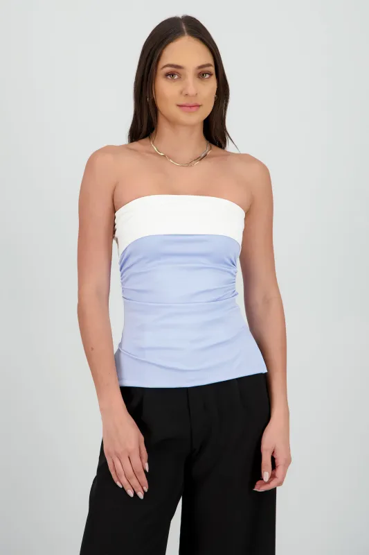 Top tubo doblez contraste Hypsters sold by Shasa