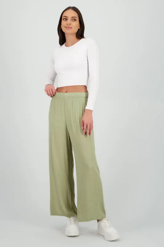 Pantalón Wide Leg Cintura Elástico sold by Shasa