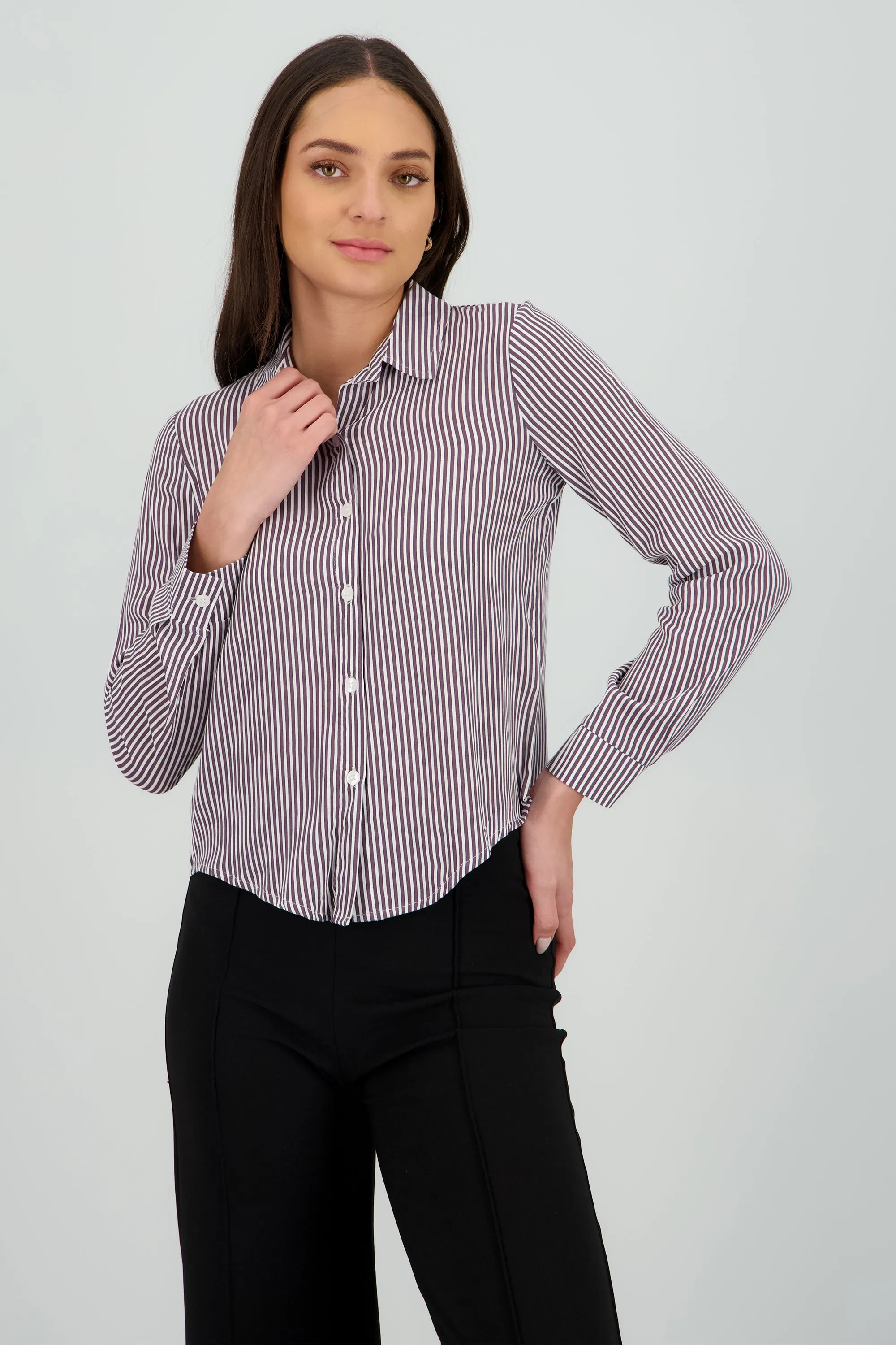 Camisa Rayas Asimétrica sold by Shasa