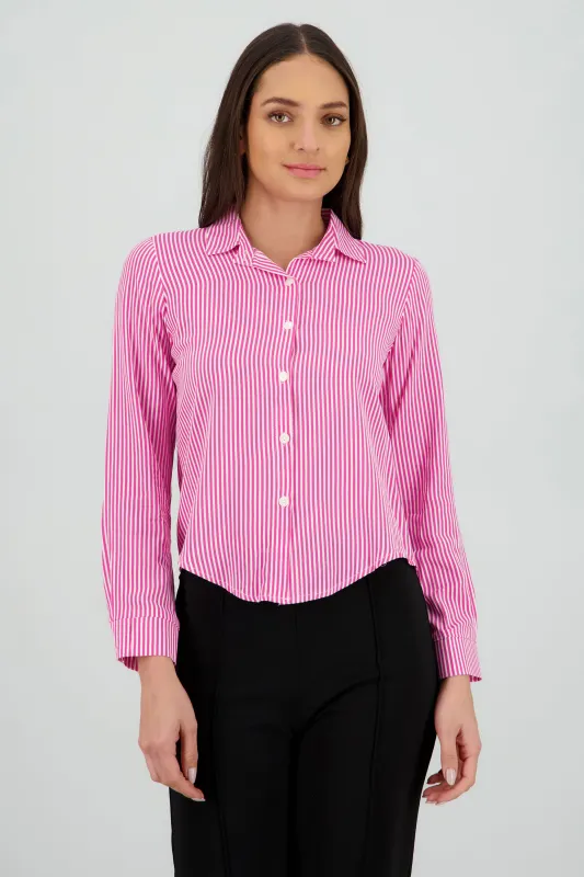 Camisa Rayas Asimétrica sold by Shasa