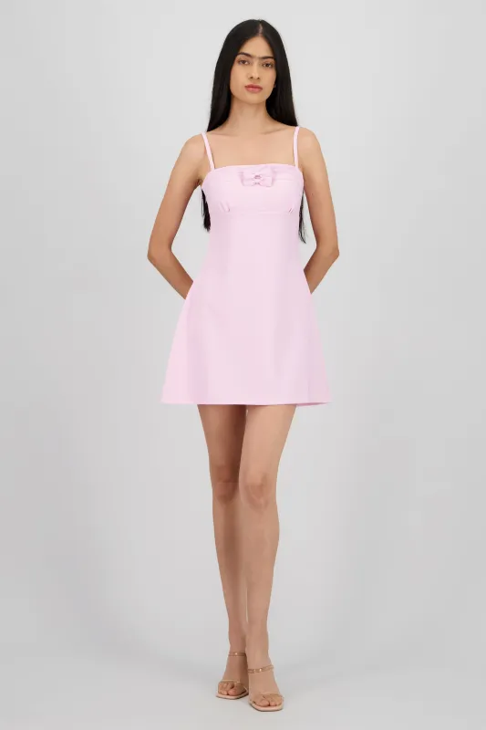 Vestido mini tirantes detalle moño sold by Shasa