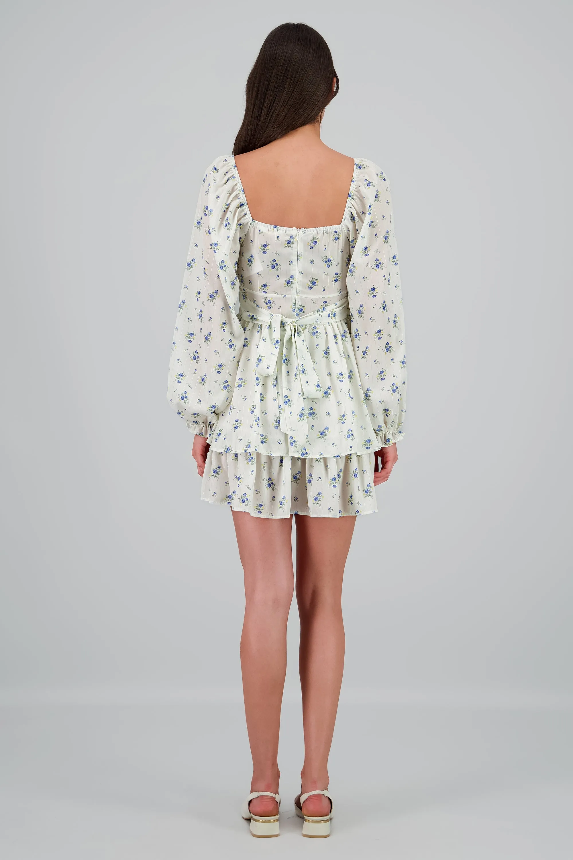 Vestido estampado flores con lineas de lurex sold by Shasa product image thumbnail 4