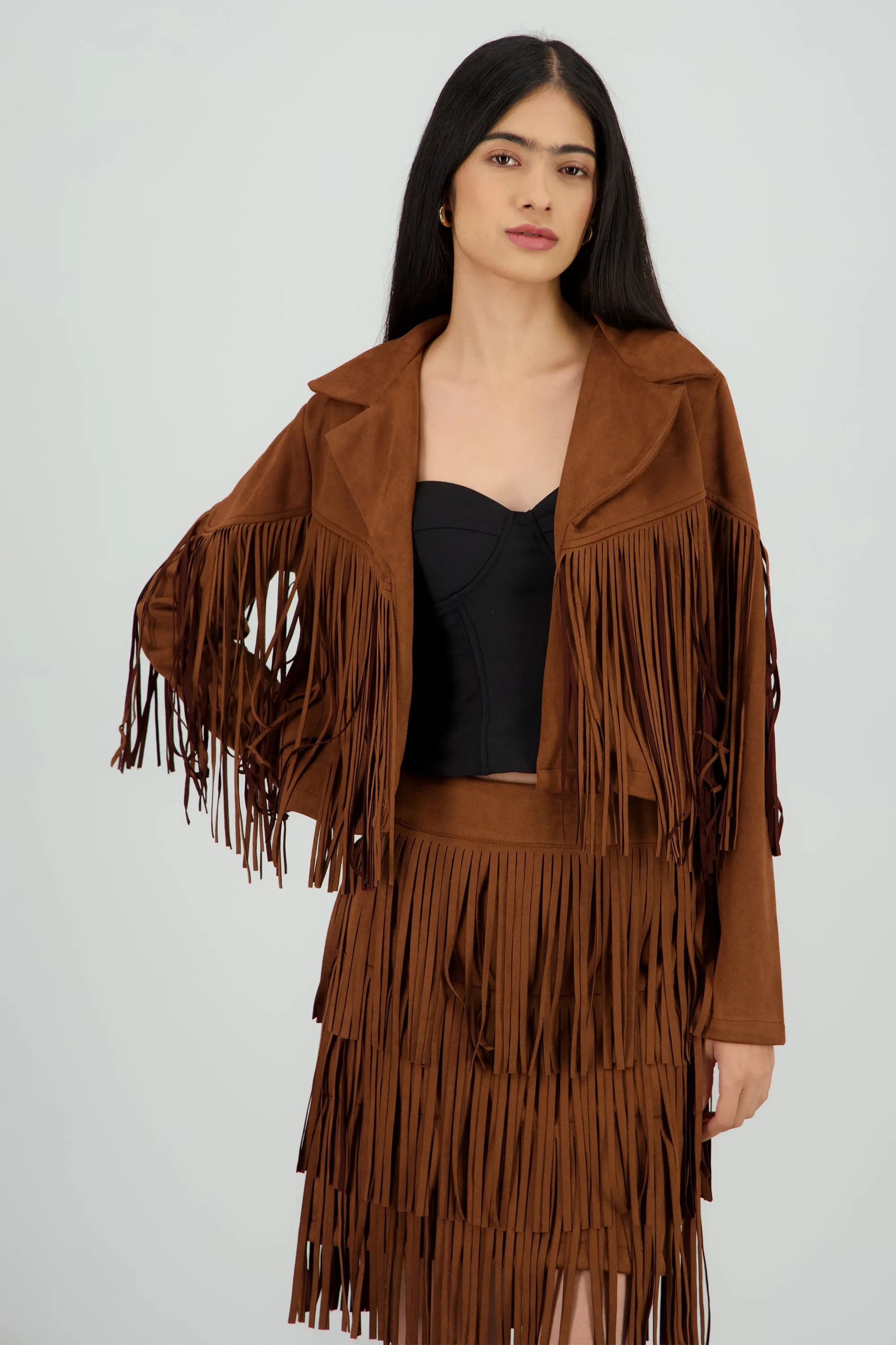 Chamarra fringe suede sold by Shasa