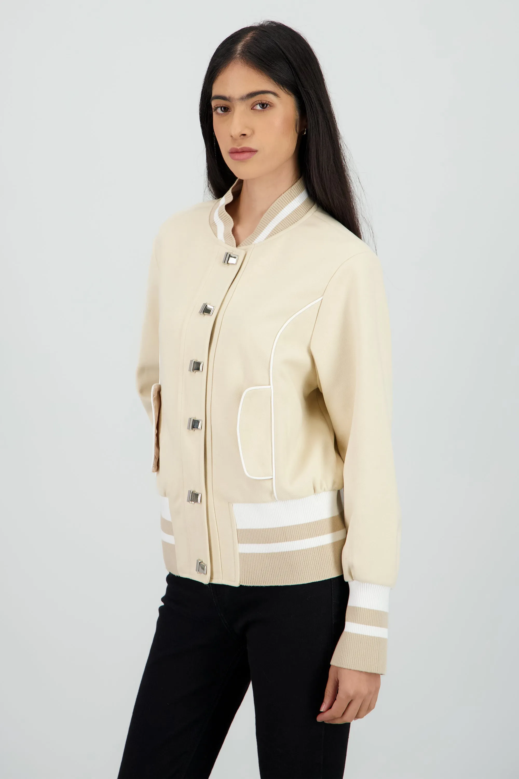 Chamarra ligera detalle contrastes sold by Shasa product image thumbnail 3