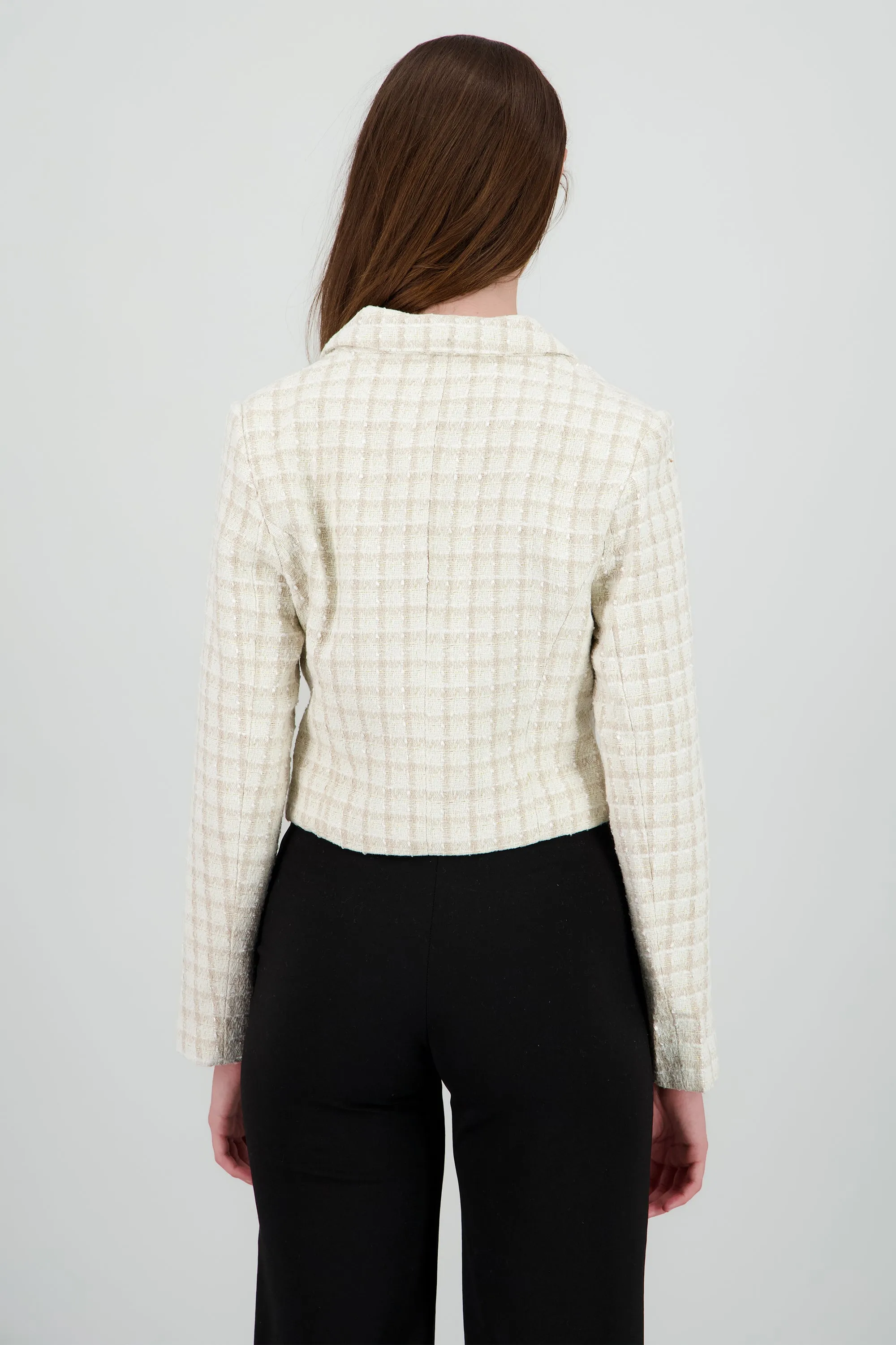 Saco crop tweed sold by Shasa product image thumbnail 4