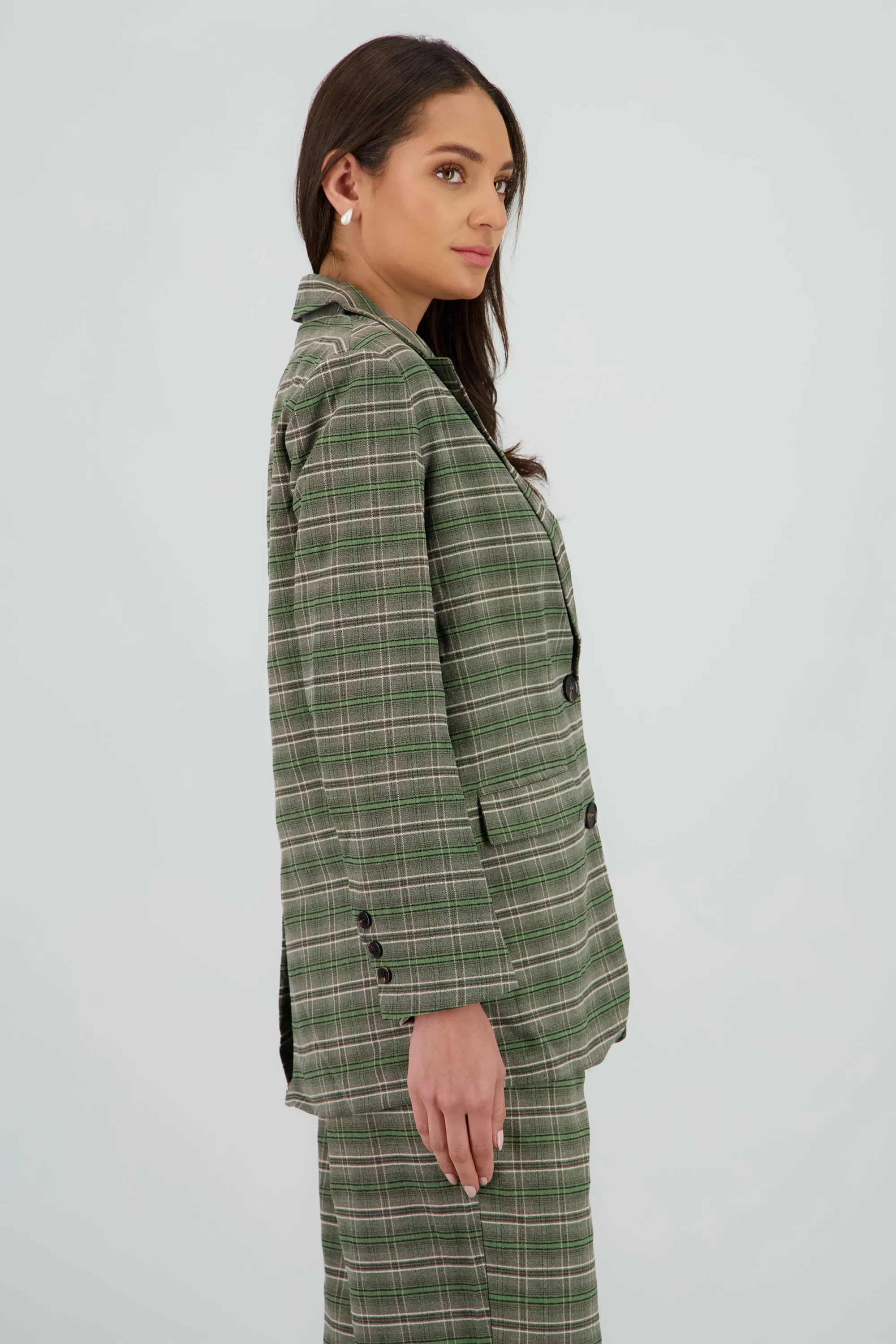 Saco oversized cuadros sold by Shasa product image thumbnail 3