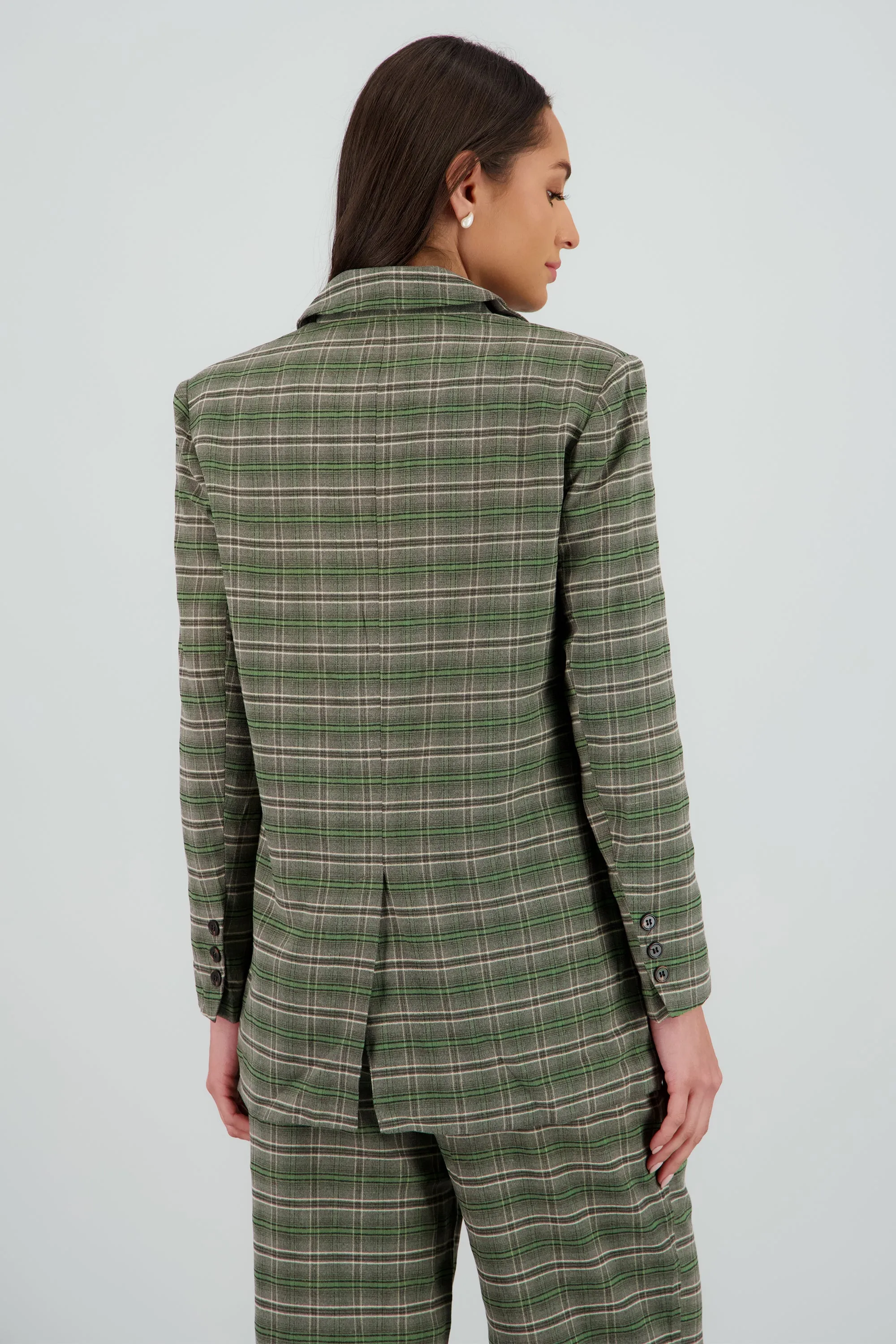 Saco oversized cuadros sold by Shasa product image thumbnail 4