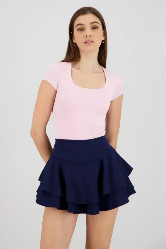 Top largo escote audrado sold by Shasa