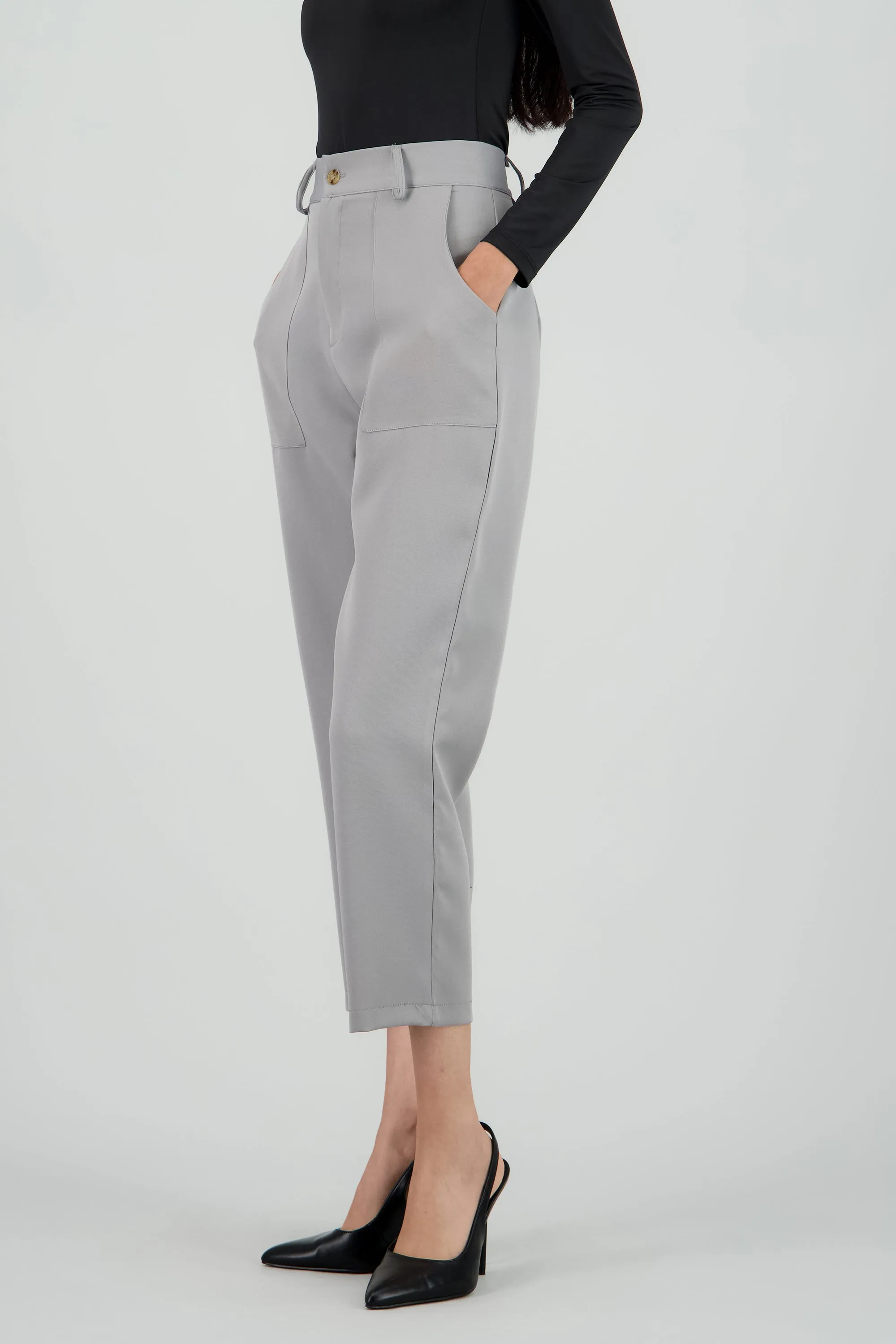 Pantalón Cintura Alta Capri Bolsas sold by Shasa product image thumbnail 3