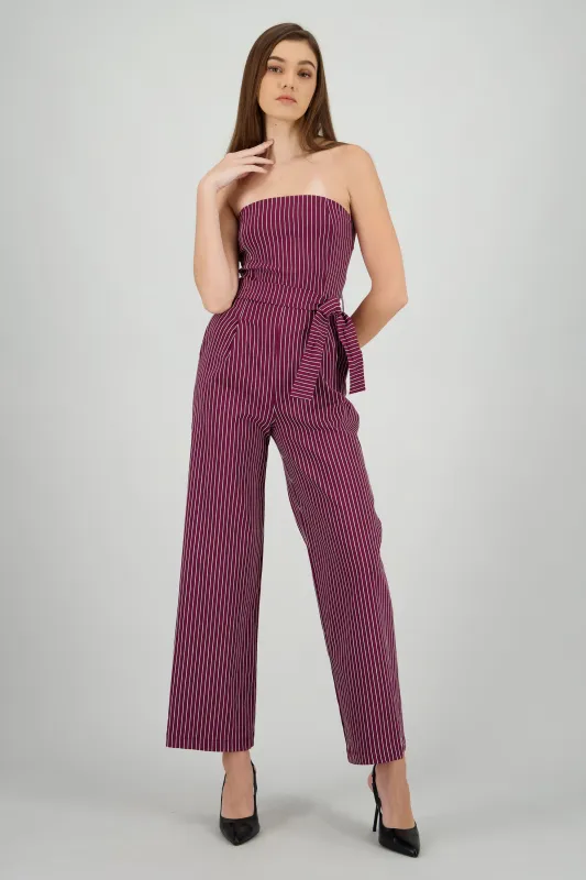 Jumpsuit strapples rayas detalle laso sold by Shasa