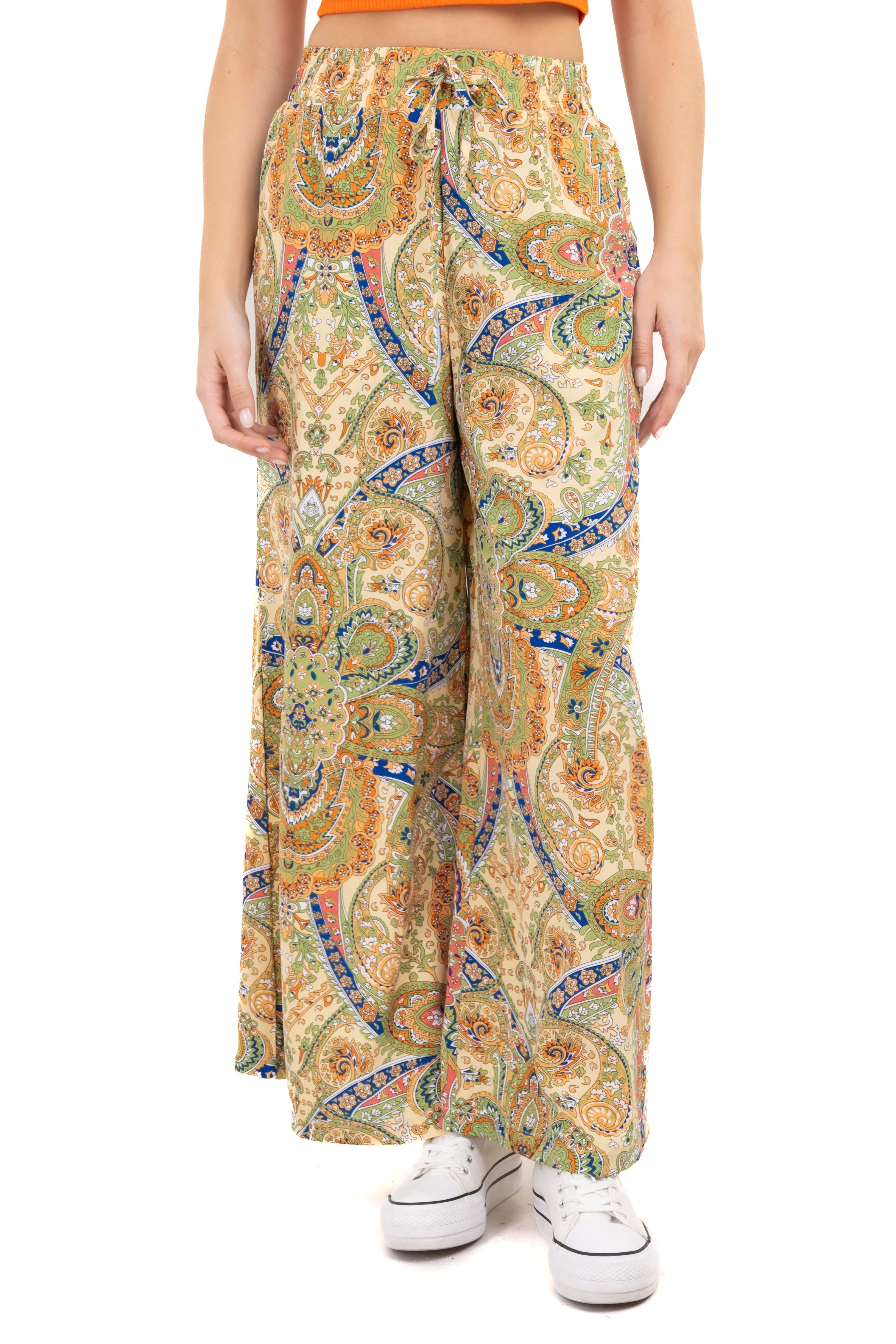 Pantalón amplio estampado paisley sold by Shasa