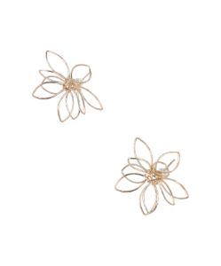 Aretes flor metal sold by Shasa