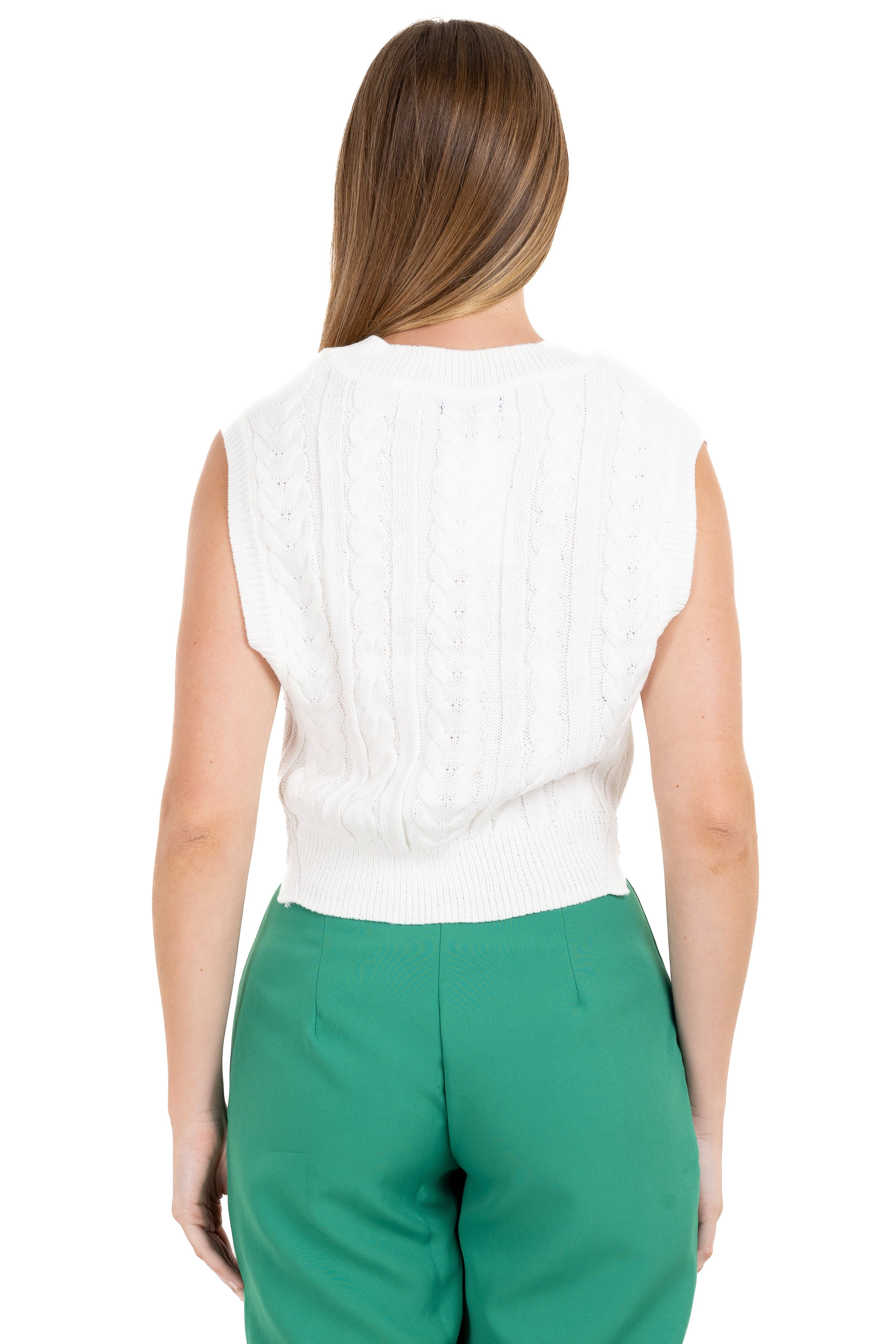 Chaleco tejido cuello v sold by Shasa product image thumbnail 4