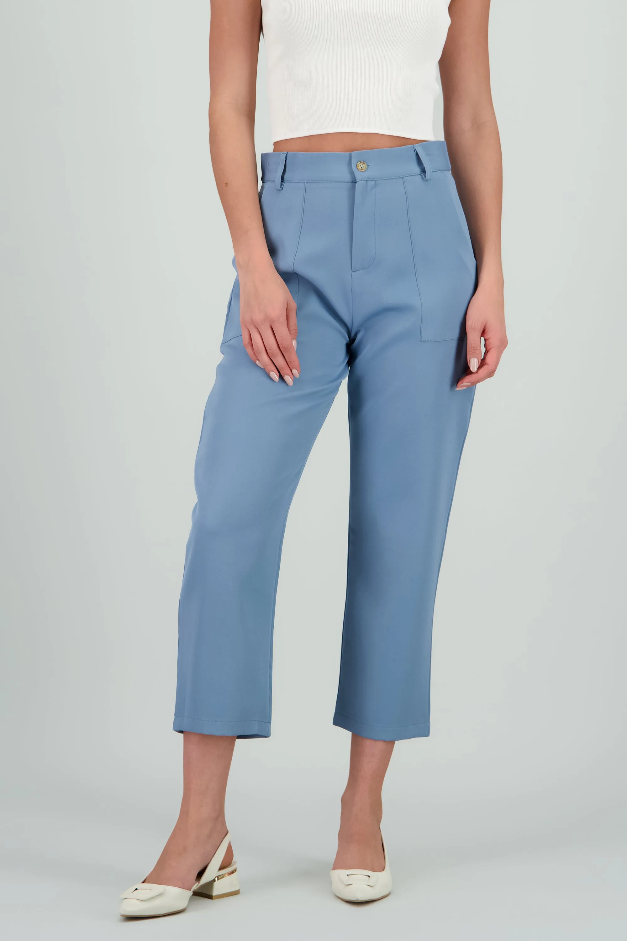 Pantalón Cintura Alta Capri Bolsas sold by Shasa product image thumbnail 2