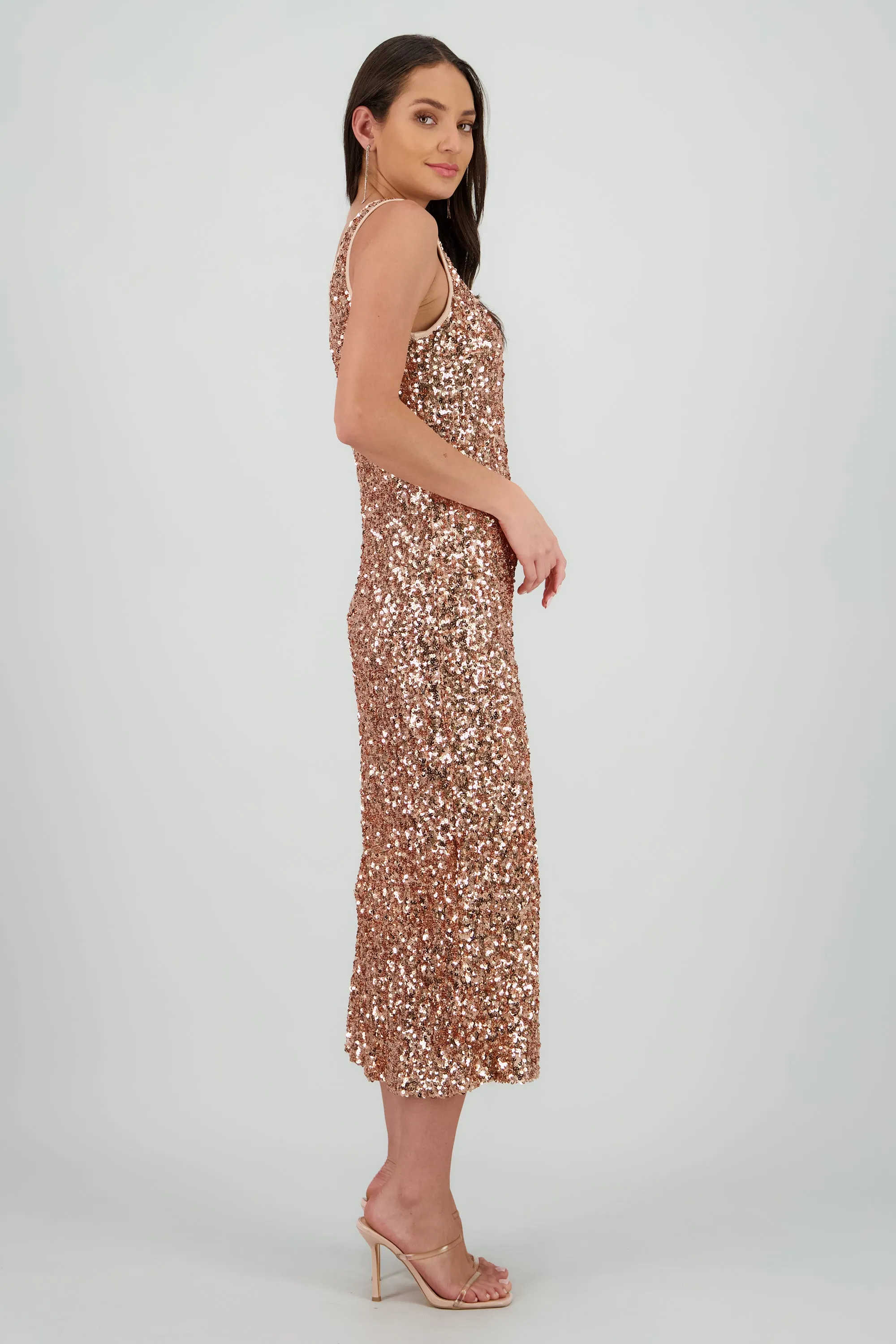 Vestido midi lentejuelas sold by Shasa product image thumbnail 3